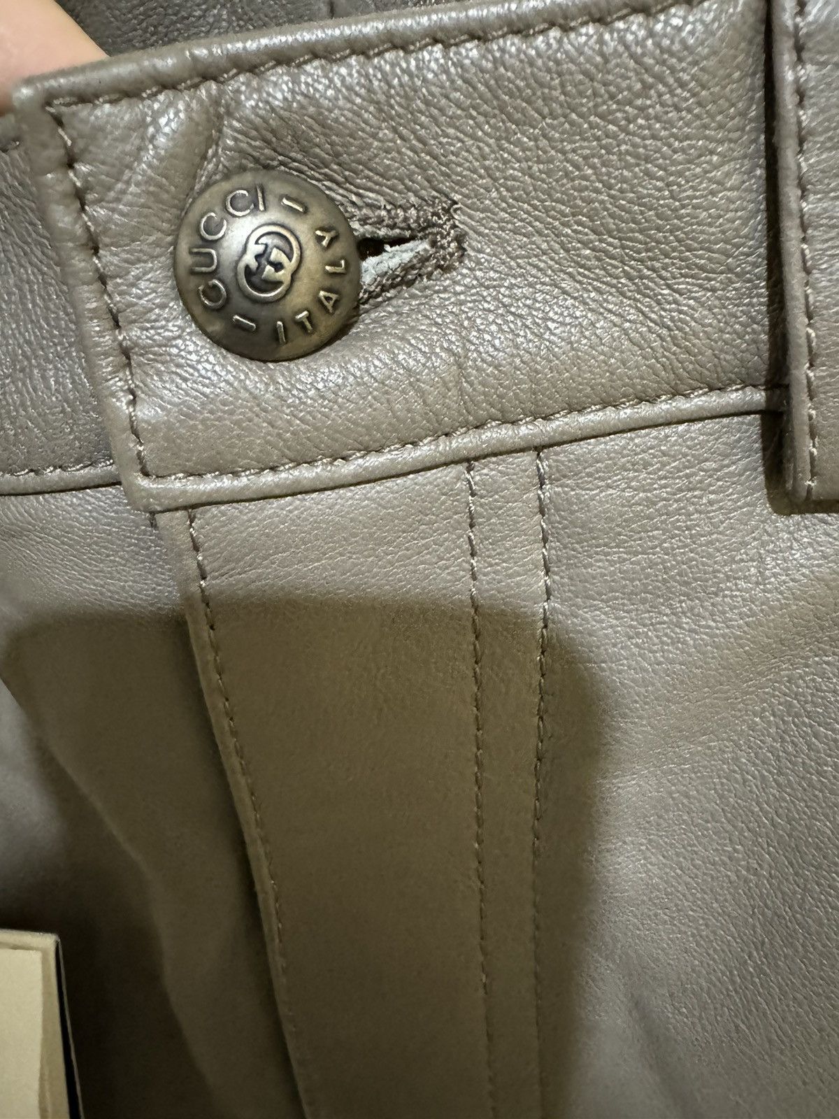 Gucci Rare 2000USD value Gucci runaway lamb leather shorts Size US 30 / EU 46 - 5 Thumbnail