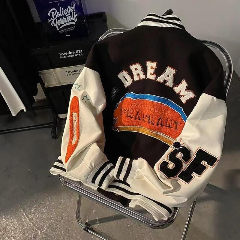 Japanese Brand × Vintage Black Vintage Distressed Hot Dog Embroidered Bomber Jacket Size US L / EU 52-54 / 3 - 1 Thumbnail