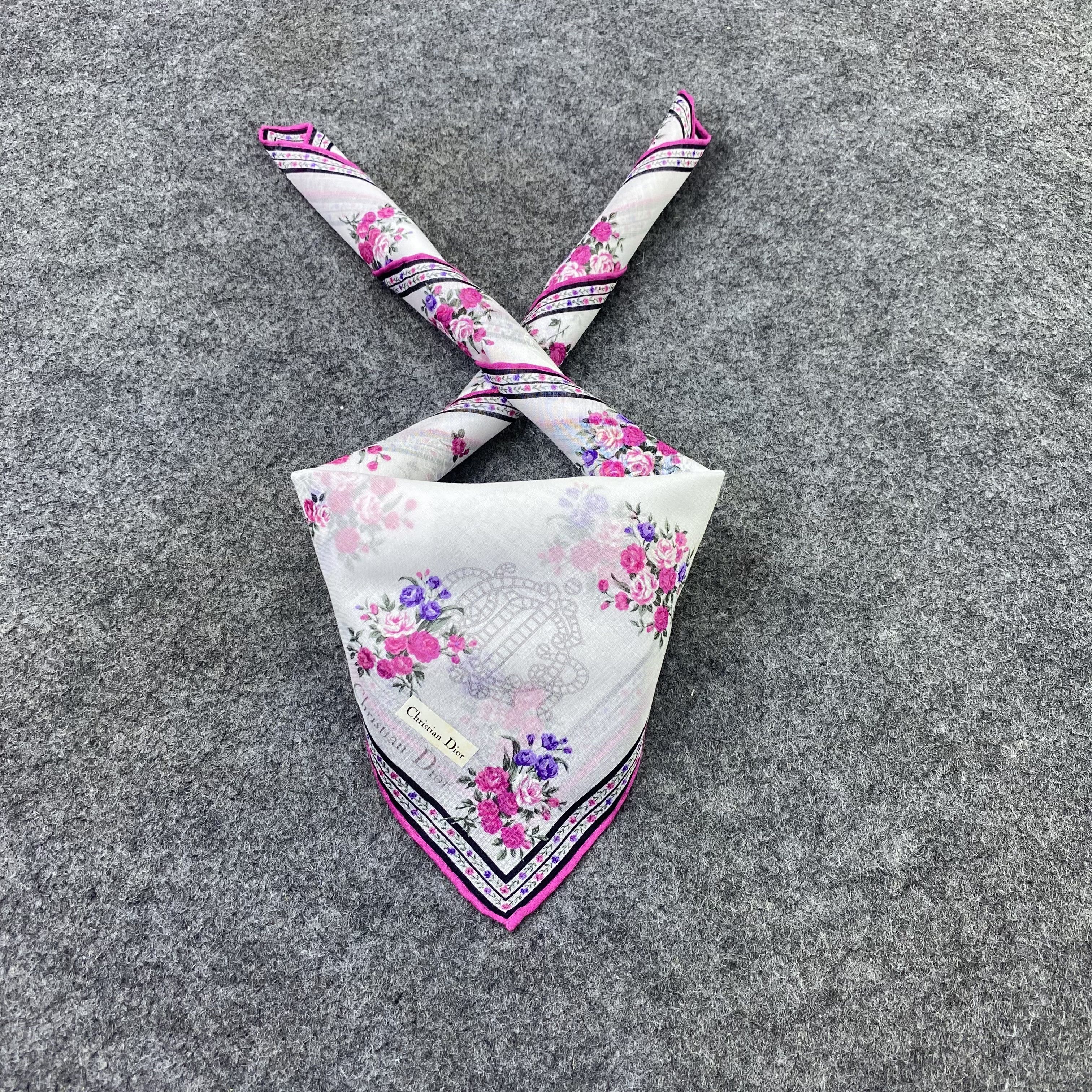 Vintage Christian Dior Handkerchief Neckerchief Bandana-B2078 Size ONE SIZE - 2 Thumbnail