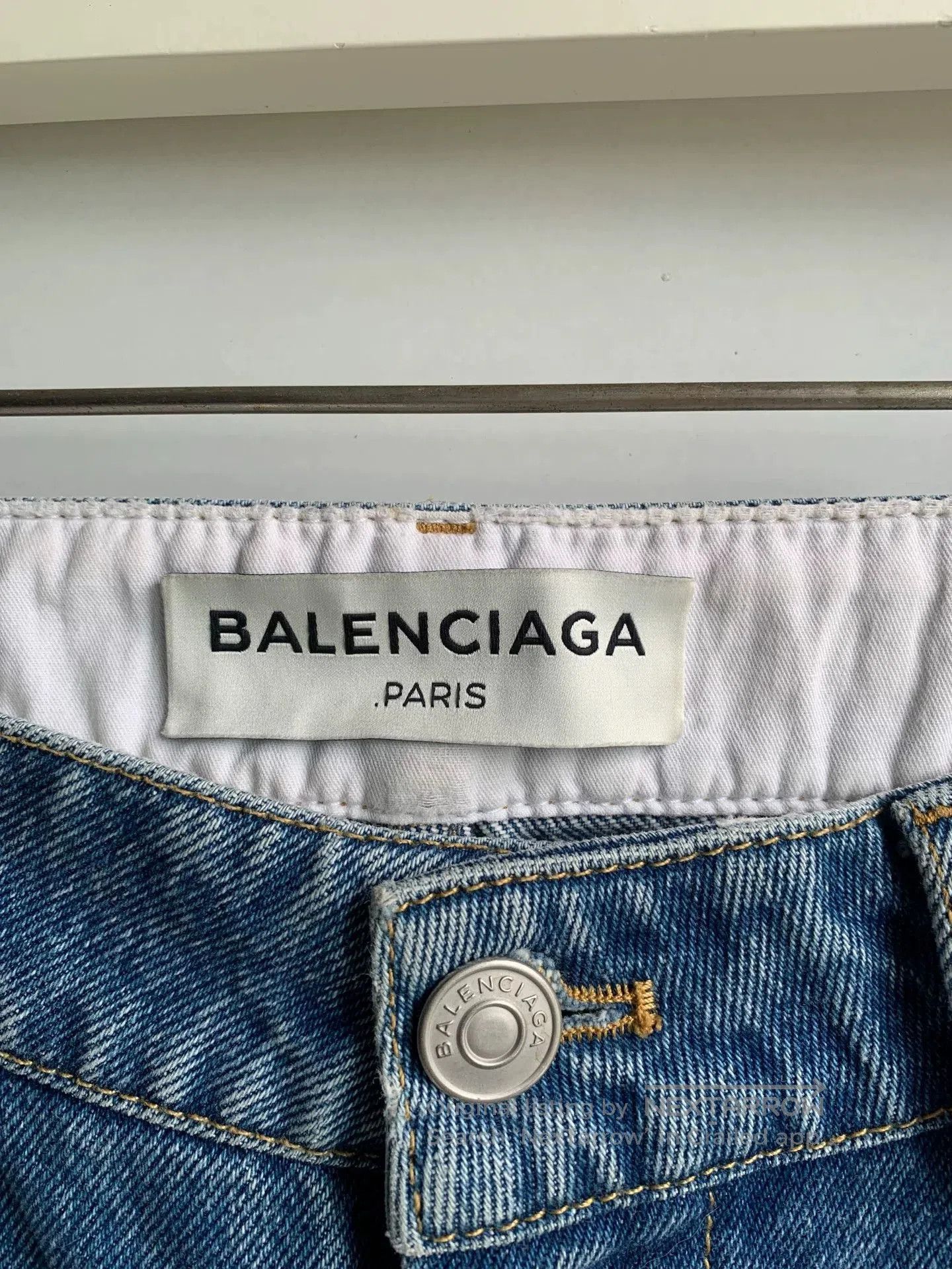 Balenciaga Balenciaga Distressed Denim Jeans. Size 37" - 3 Thumbnail