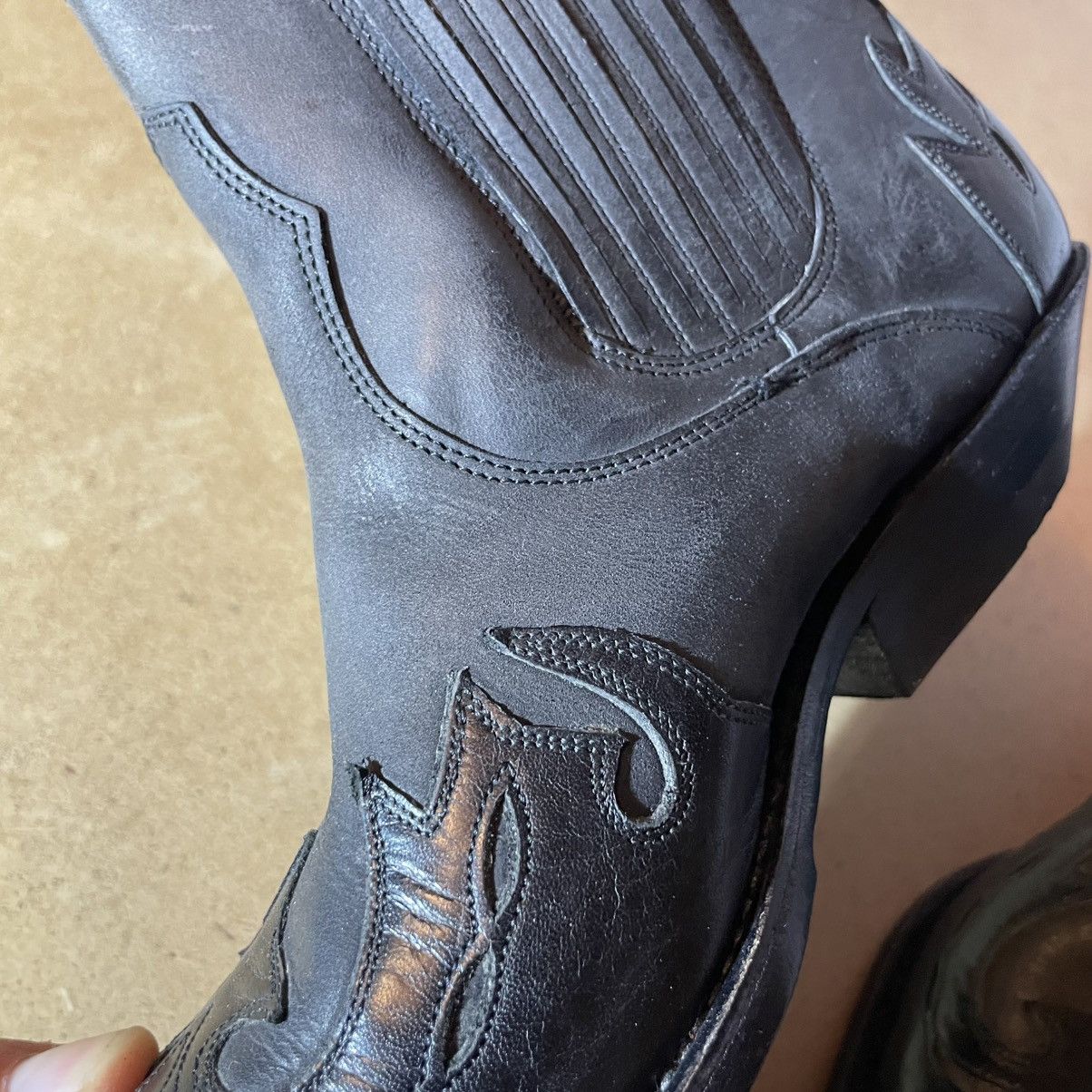 Sancho Boots Vintage Sancho Abarca Cowboy Boots Leather Size 38 Size US 6.5 / EU 39-40 - 14 Thumbnail