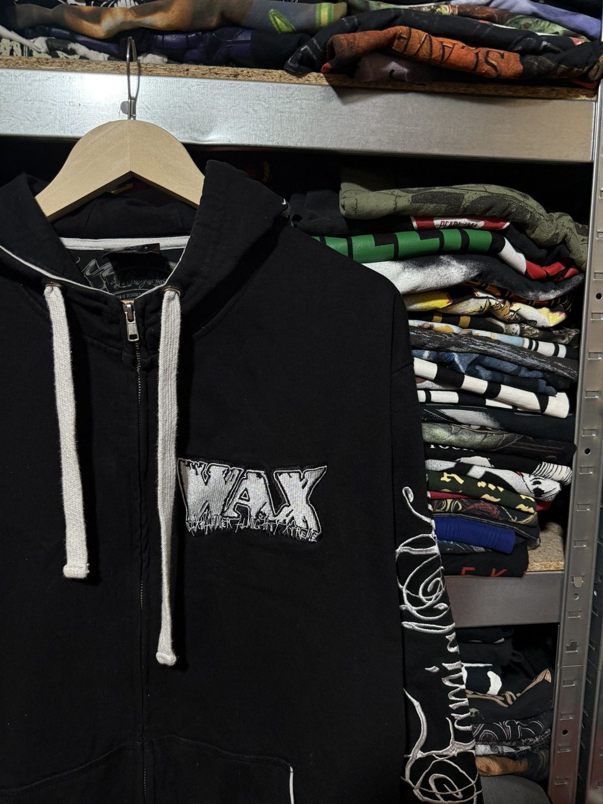 Ecko Unltd. × Marc Ecko × Southpole RARE Y2K Wax Zip Up Crazy Art American Skate Hoodie Hype Size US XL / EU 56 / 4 - 3 Thumbnail
