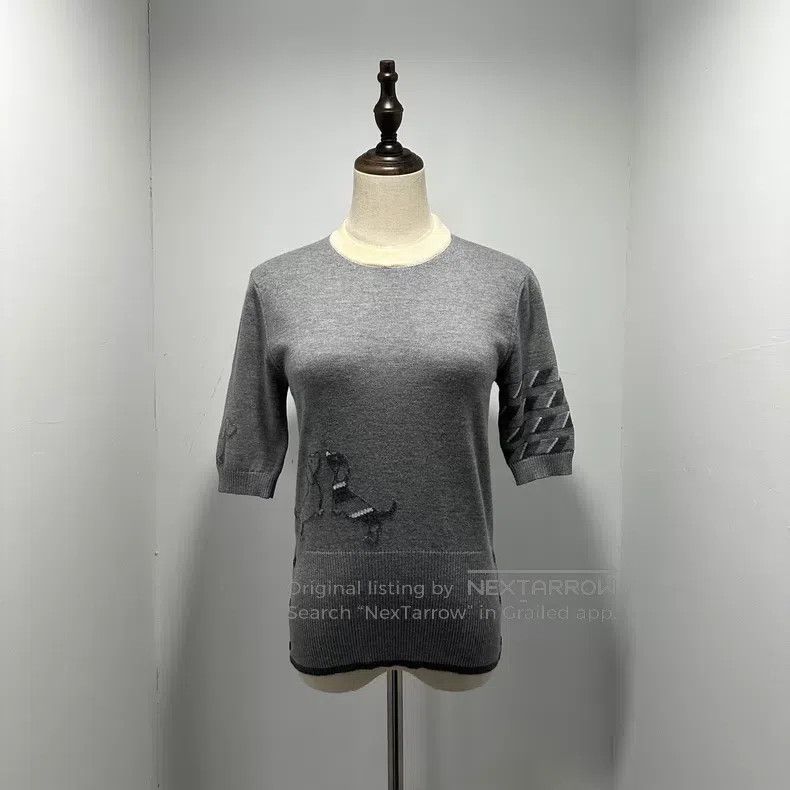 Thom Browne Thom Browne Four Stripe Dachshund Knit Short Sleeve Size US XS / EU 42 / 0 - 1 Thumbnail