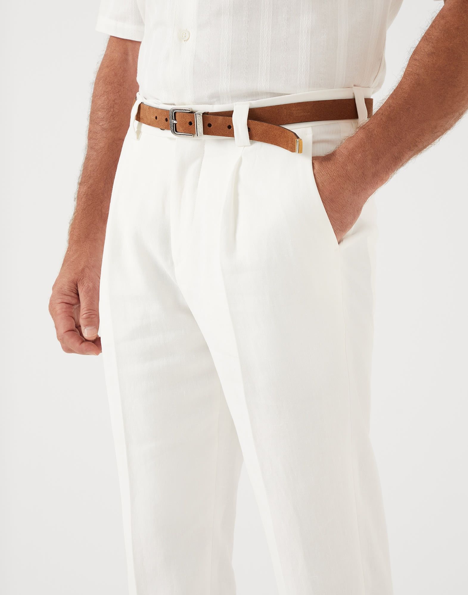 Brunello Cucinelli Pants in Open White Size US 32 / EU 48 - 2 Thumbnail