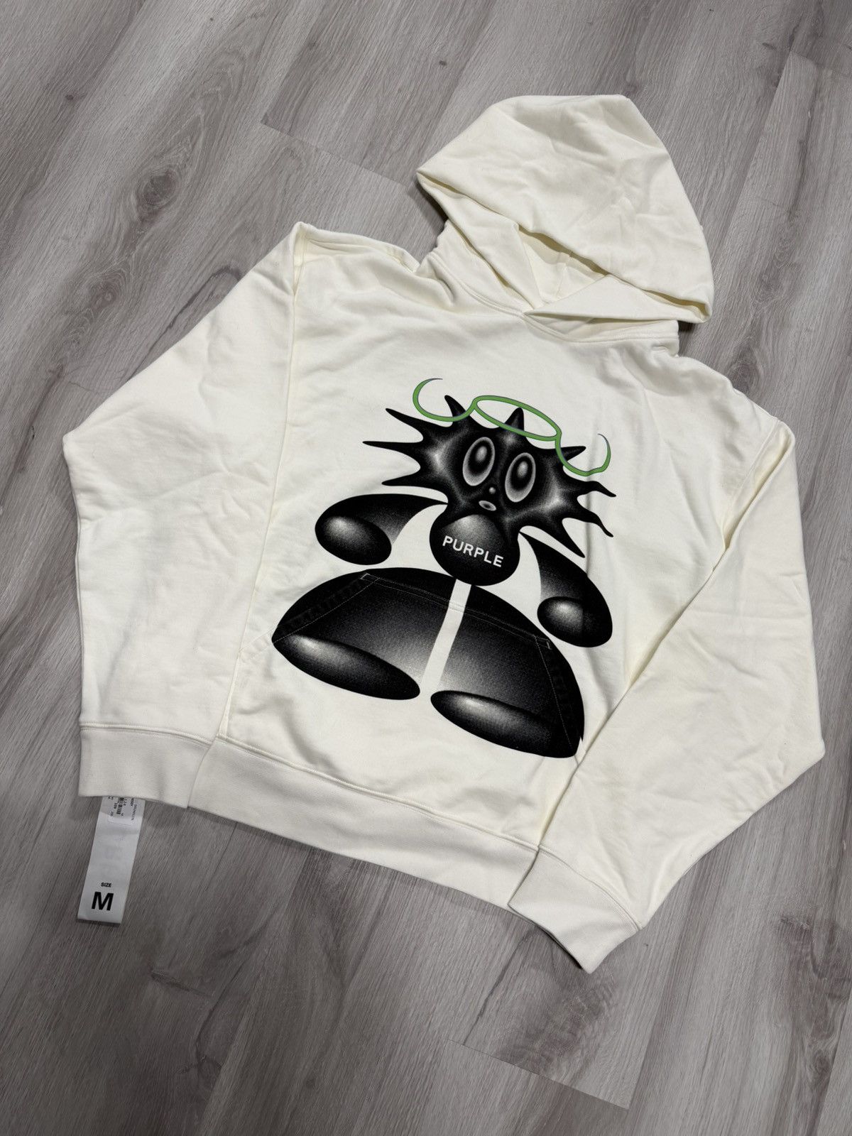 Purple Brand French Terry PO Hoodie Coconut Milk Graphic