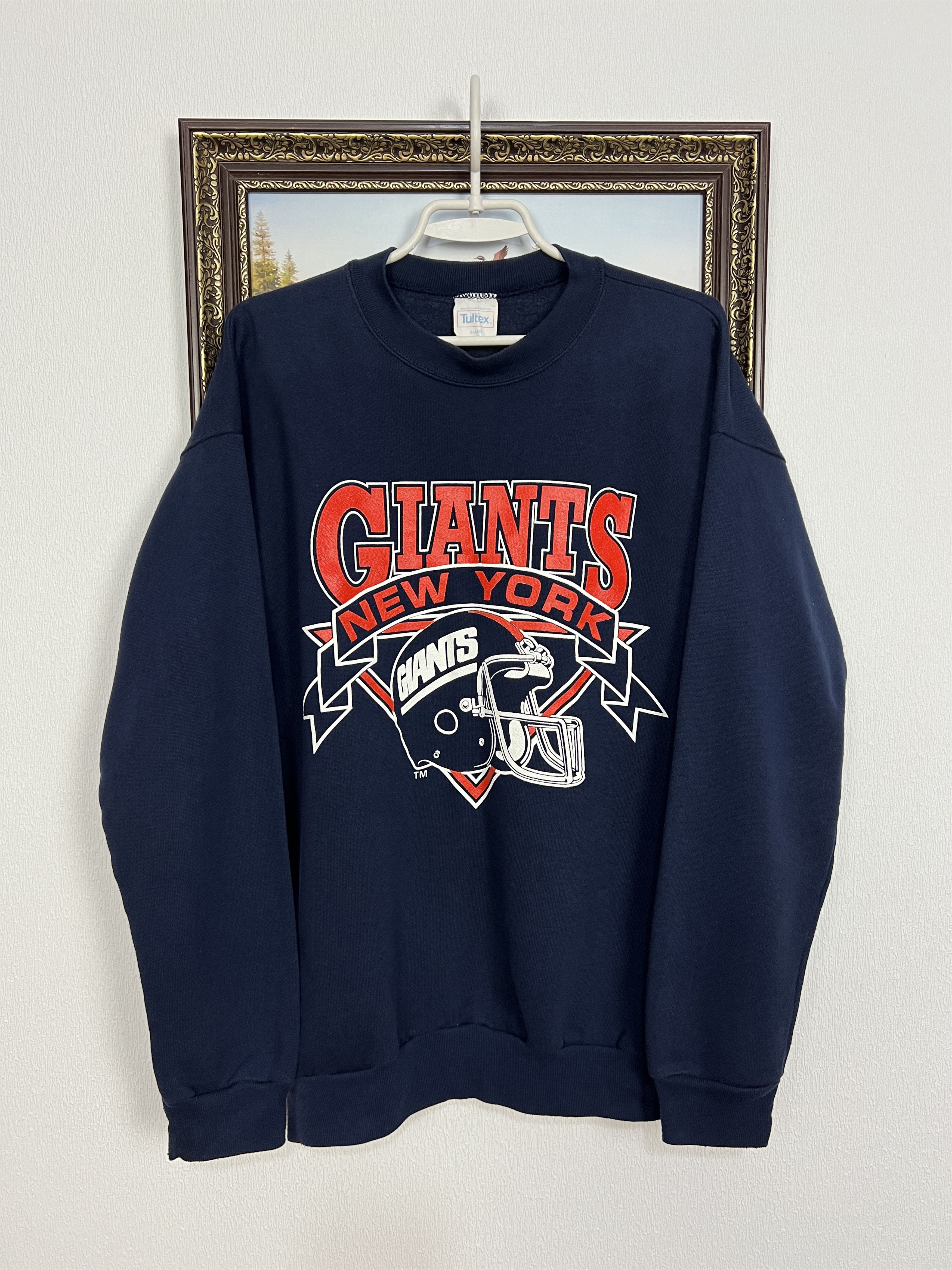 Tultex Vintage New York Giants NFL Sweatshirt Over Print Crewneck Size US XL / EU 56 / 4 - 1 Thumbnail