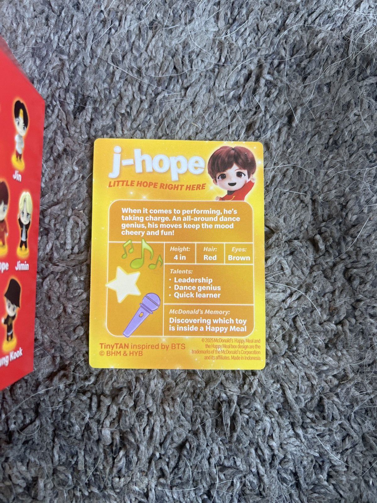 Hypebeast 2025 McDonald’s TinyTAN J-Hope Figure Size ONE SIZE - 6 Thumbnail