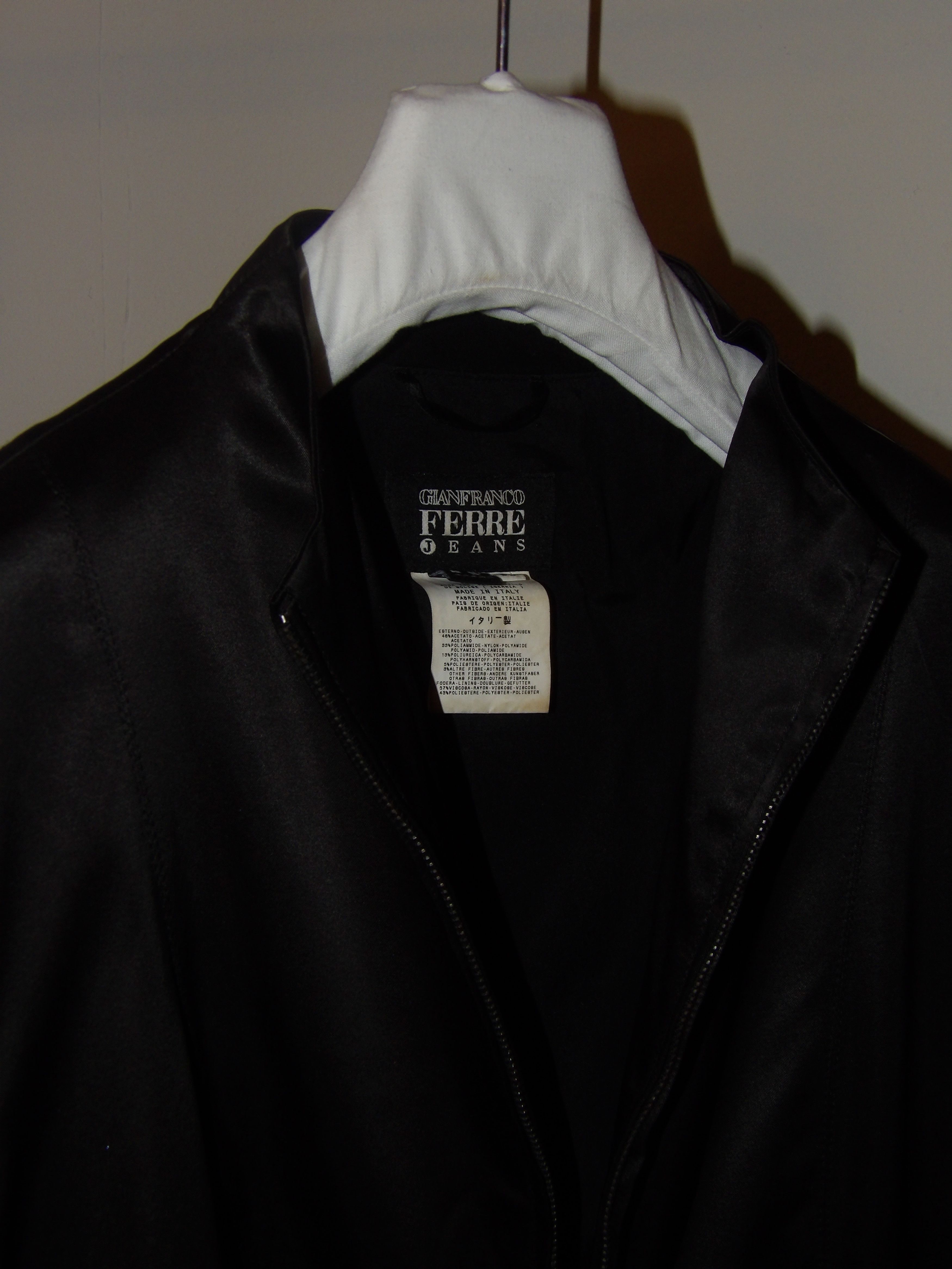 Gianfranco Ferre Gianfranco Ferre Jeans Sleek Black Jacket Size XS / US 0-2 / IT 36-38 - 4 Thumbnail