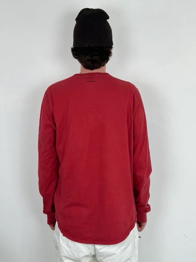 Dsquared2 AW2005 Dsquared2 Red Cotton Che Guevara Graphic Longsleeve T-Shirt Size US L / EU 52-54 / 3 - 3 Thumbnail