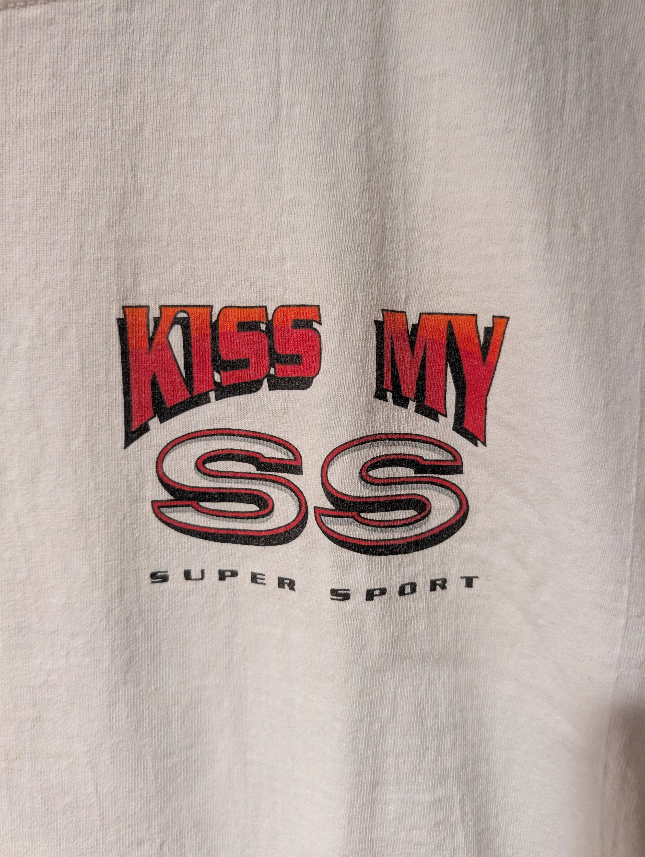 Chevrolet Vintage Kiss My SS Super Sport T-Shirt Chevy Camaro Chevelle Size US XL / EU 56 / 4 - 6 Thumbnail