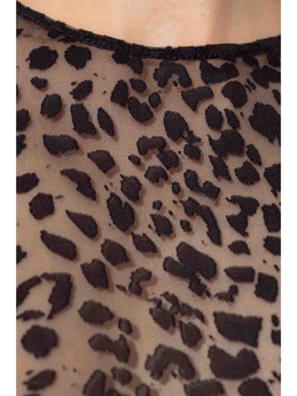 Alexander McQueen o1srvl11e0226 Leopard Devoré Top In Multicolor Size L / US 10 / IT 46 - 5 Thumbnail