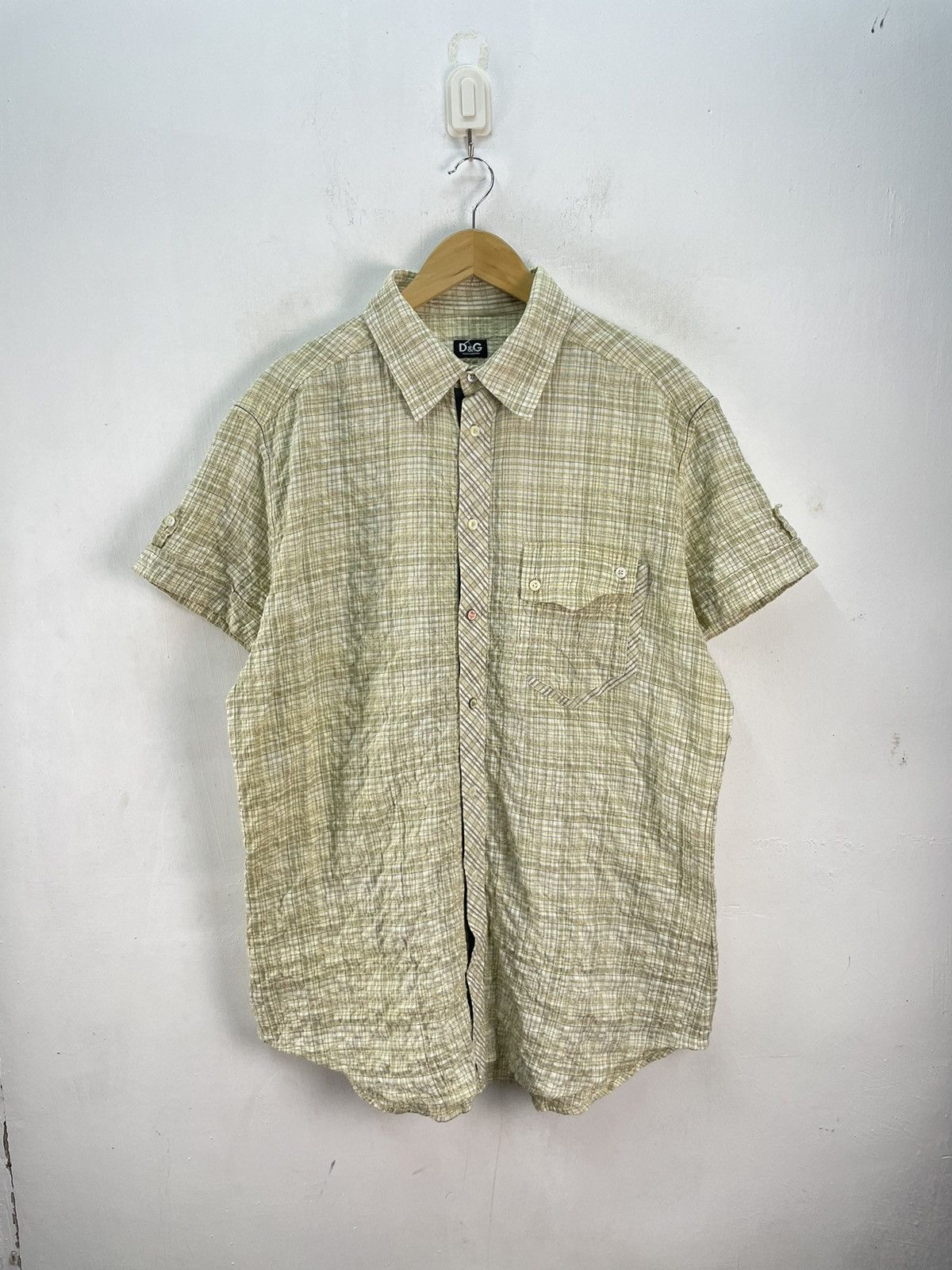 Vintage Dolce Gabbana Shirt Short Sleeve Oxford Button Down