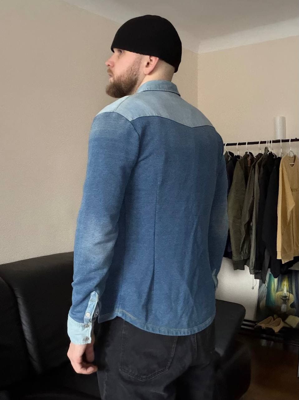 Armani Armani Jeans Western Style Denim Shirt Jacket Blue Vintage Size US M / EU 48-50 / 2 - 8 Thumbnail