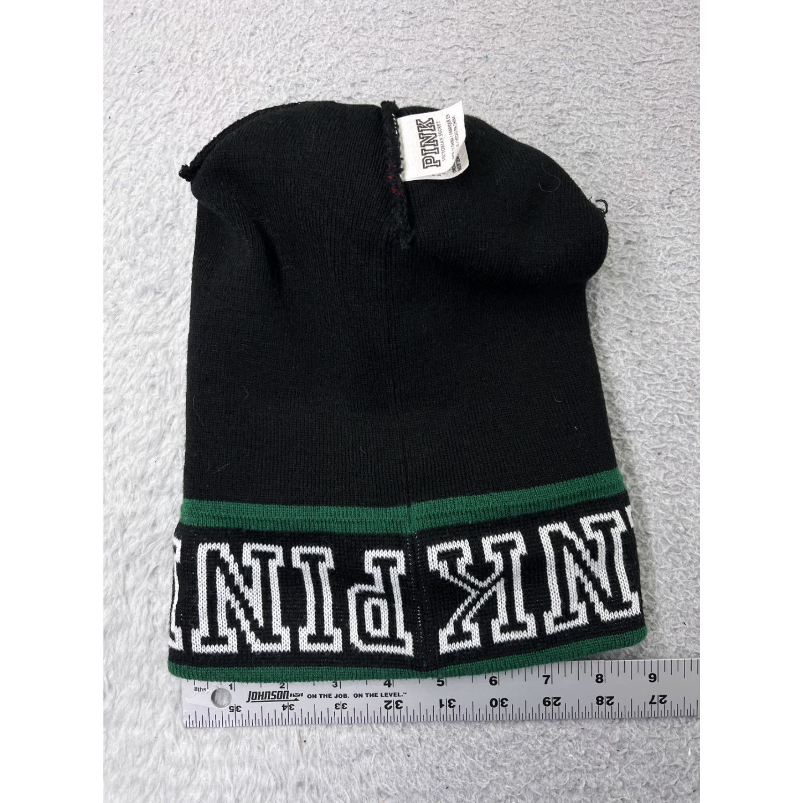 Victoria's Secret Victoria's Secret Beanie Toque Adult One Size Black Red Pom Fair Isle Acrylic Logo Women Size ONE SIZE - 6 Thumbnail