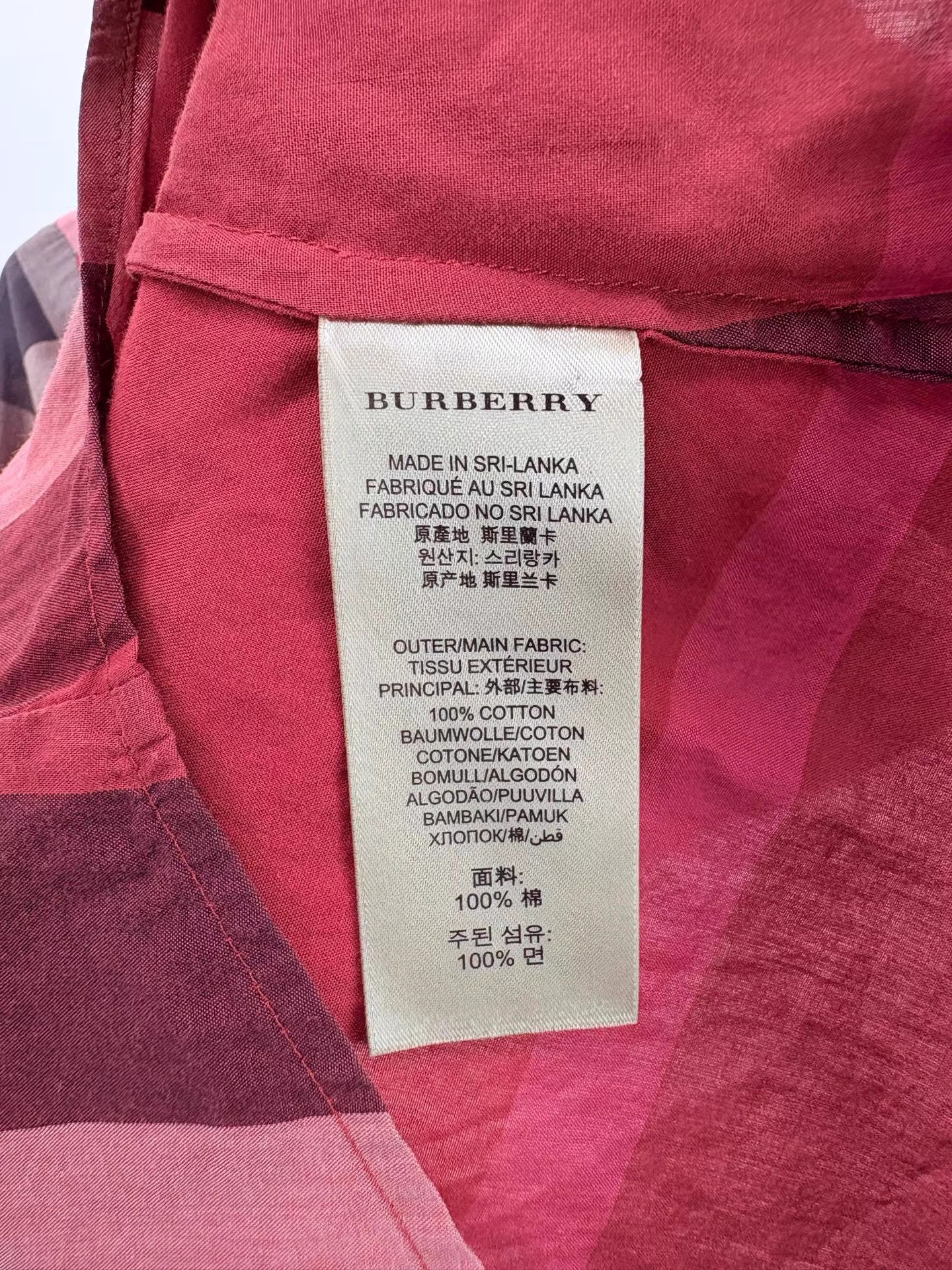 Burberry BURBERRY Check Long Sleeve Shirt K1 Size US XS / EU 42 / 0 - 4 Thumbnail