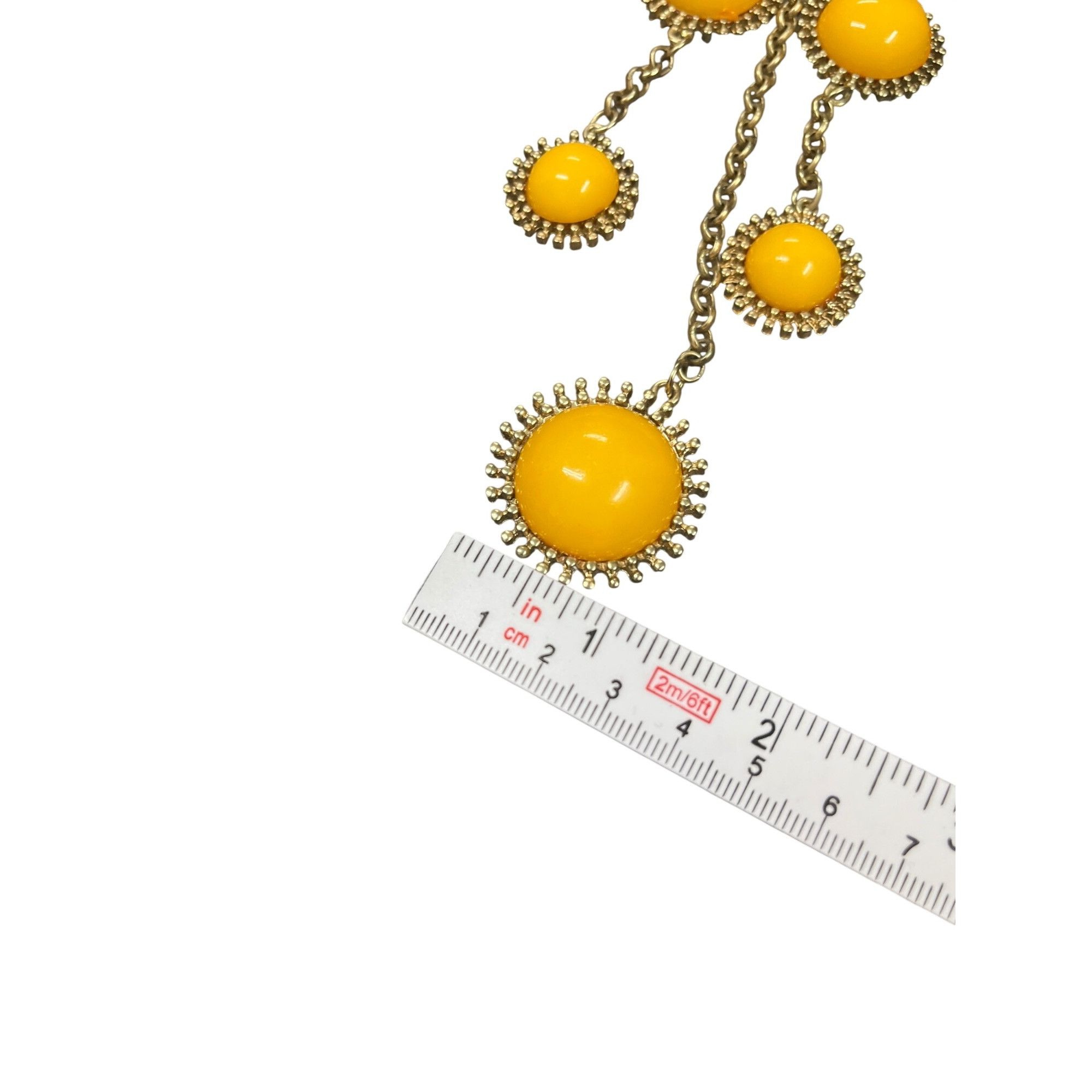 Coldwater Creek Coldwater Creek women's gold plated yellow beaded fashion ne Size ONE SIZE - 7 Thumbnail