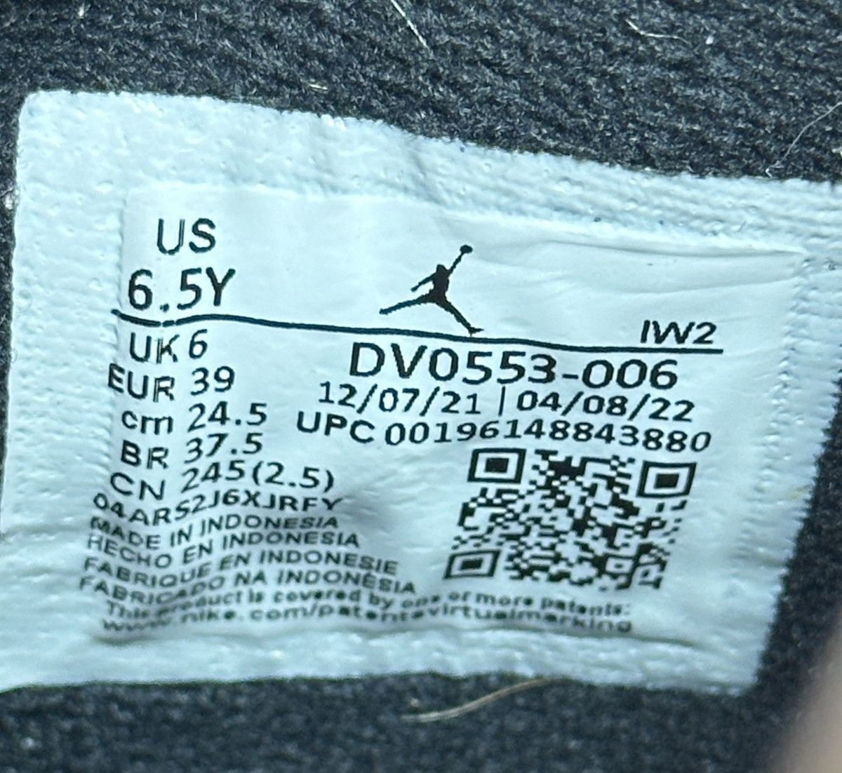 Jordan Brand Size 6.5 (GS) - Jordan 4 Retro SE Black Canvas Size US 6.5 / EU 39-40 - 7 Thumbnail