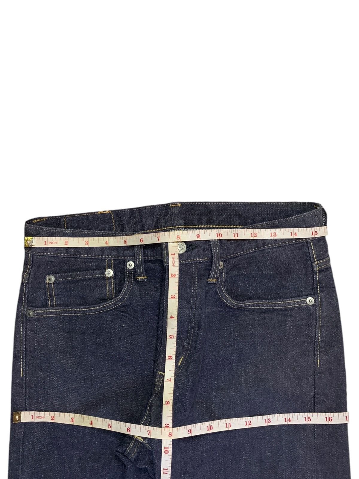 Edwin Vintage Japanese Edwin Raw Denim Selvedge Jeans Size US 31 - 13 Thumbnail