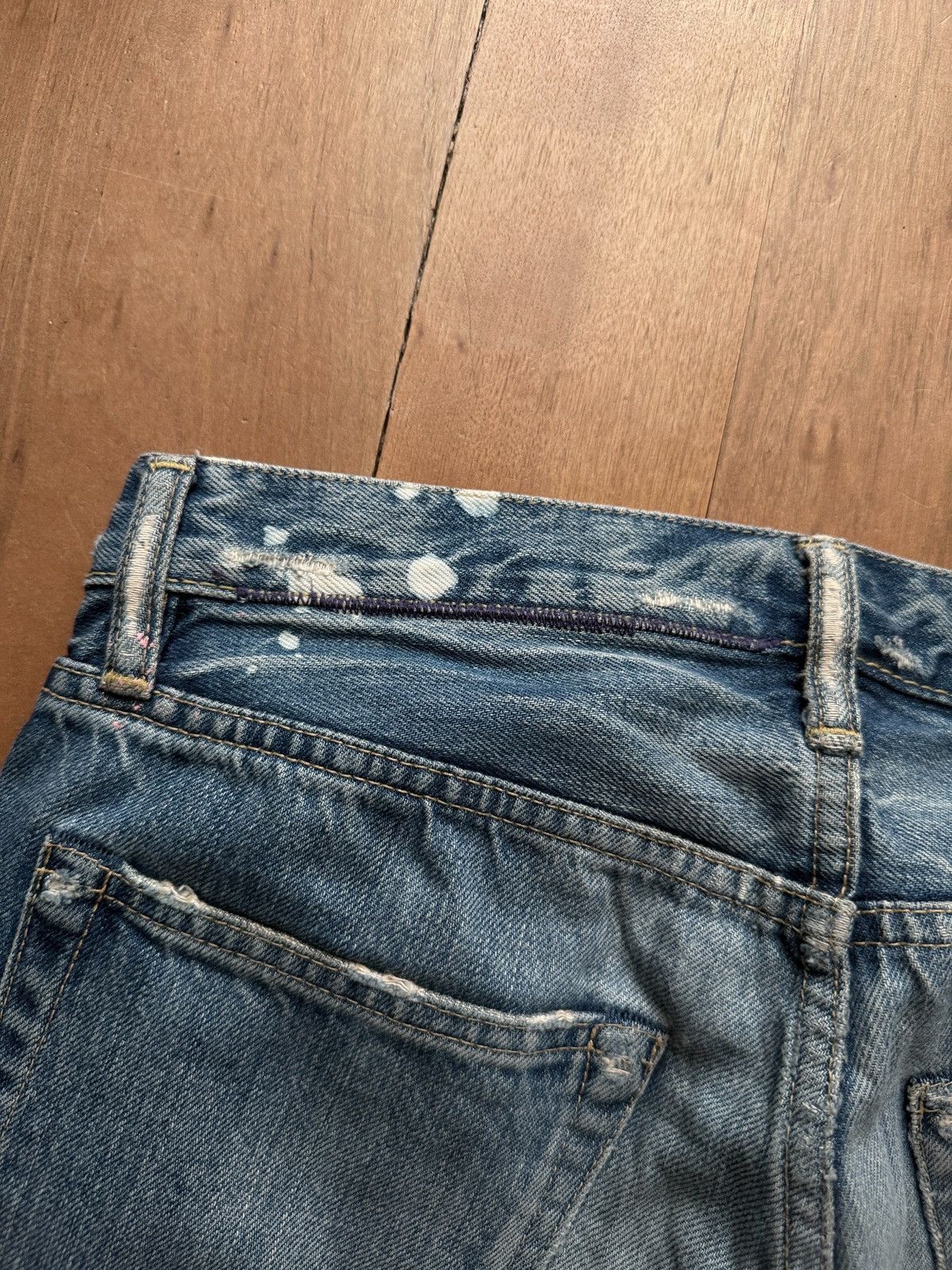 Hysteric Glamour Hysteric Glamour Flared Studded Paint Denim Jeans Size US 30 / EU 46 - 7 Thumbnail