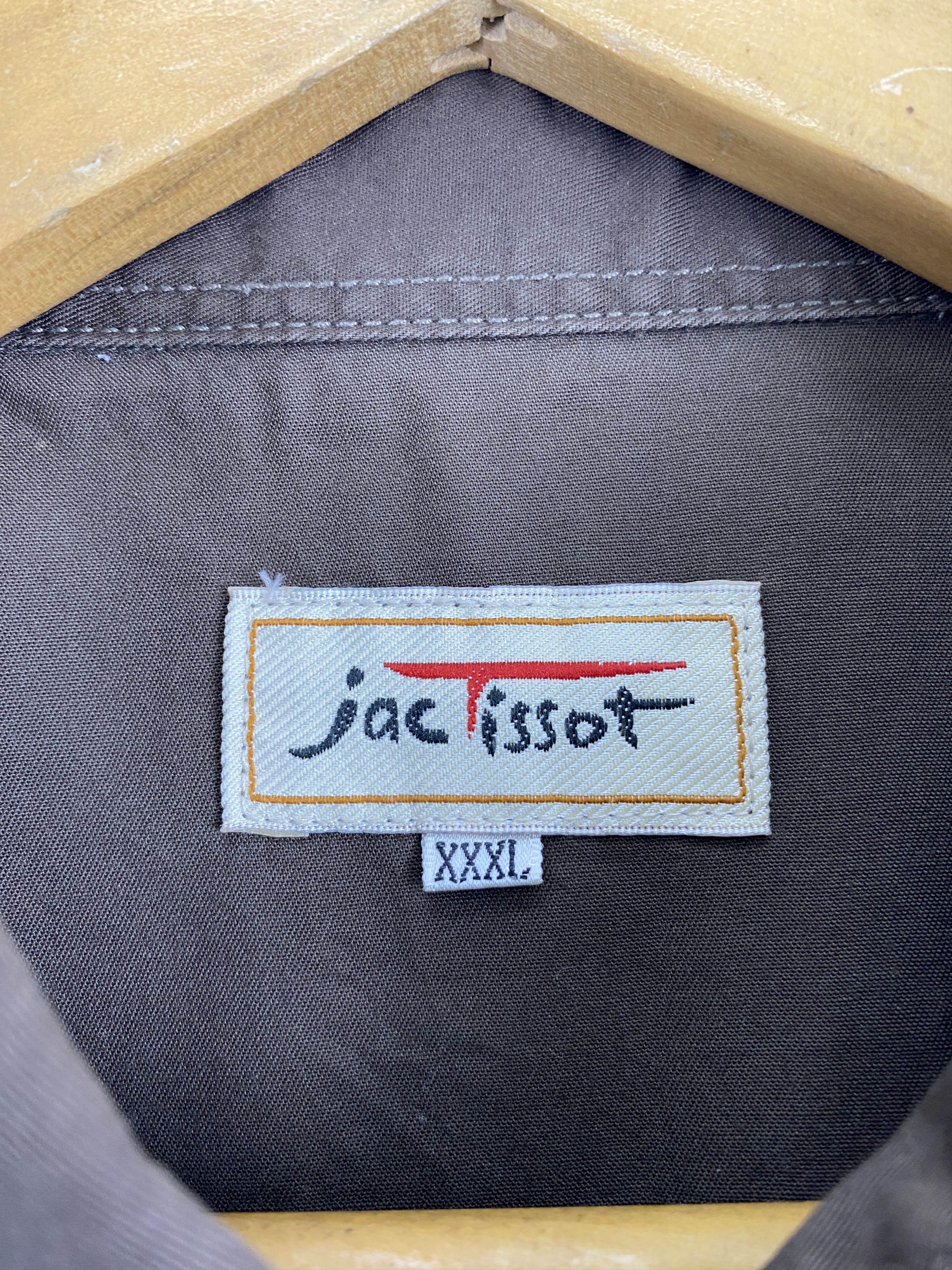 Flannel Vintage Jac Tissot Button Ups Brown Jacket JA0110 Size US XXL / EU 58 / 5 - 5 Thumbnail