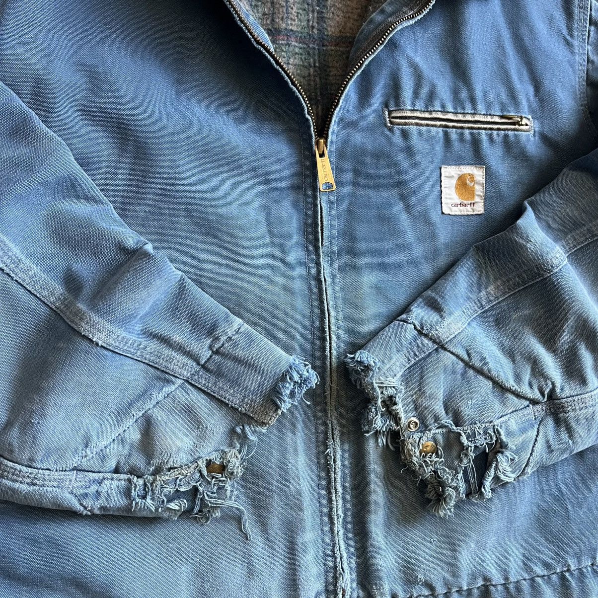 Carhartt Carhartt JB1215 Blue Detroit Jacket Rare Size Large Vintage Size US L / EU 52-54 / 3 - 8 Thumbnail