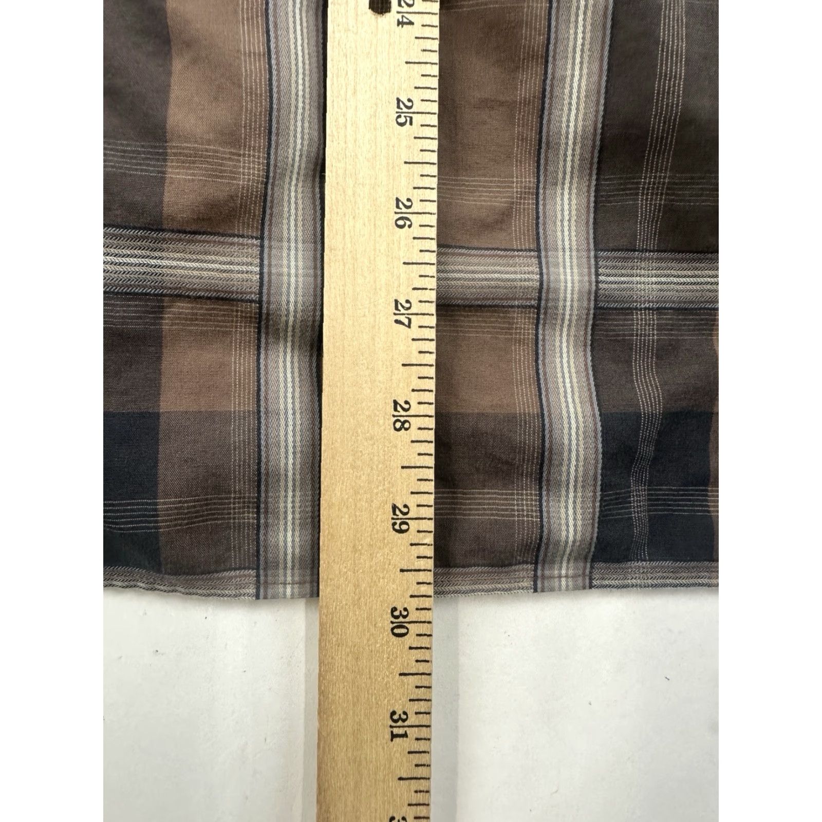 Ike Behar IKE BEHAR Mens Brown Plaid Button Up Long Sleeve Shirt Medium Size US M / EU 48-50 / 2 - 6 Thumbnail