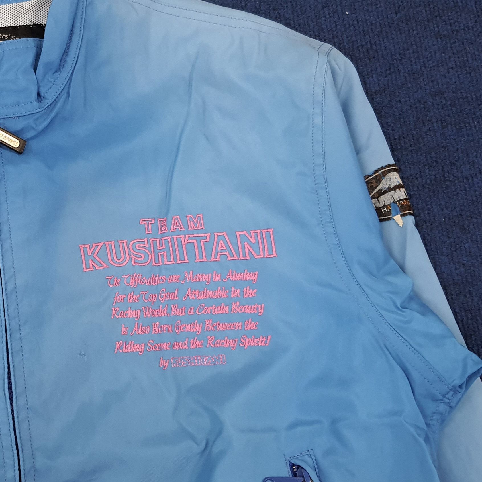 Japanese Brand × Vintage Vintage Kushitani KAWASAKI Team Biker Jacket C234N19 Size US L / EU 52-54 / 3 - 2 Thumbnail