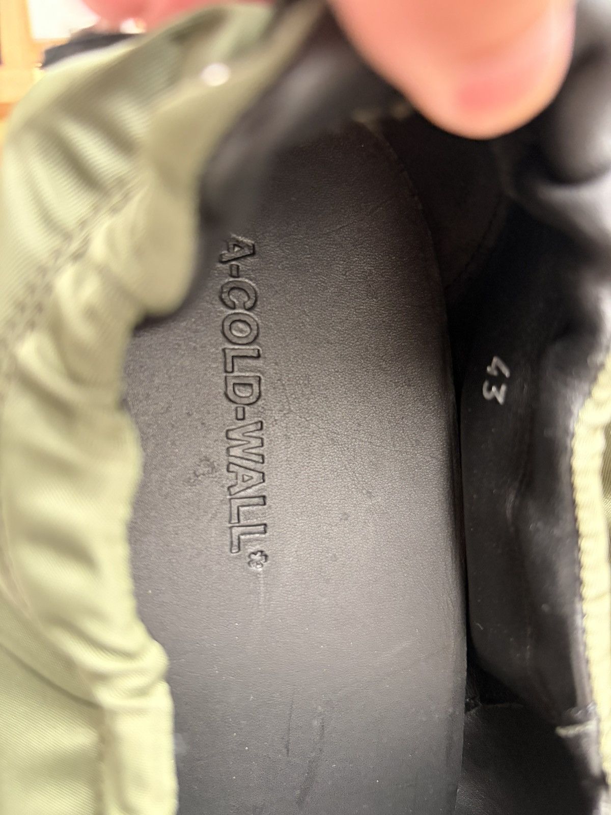 A-COLD-WALL* A-COLD-WALL* Tech Slip-On / Lug Sole (Olive) Size US 10 / EU 43 - 4 Thumbnail