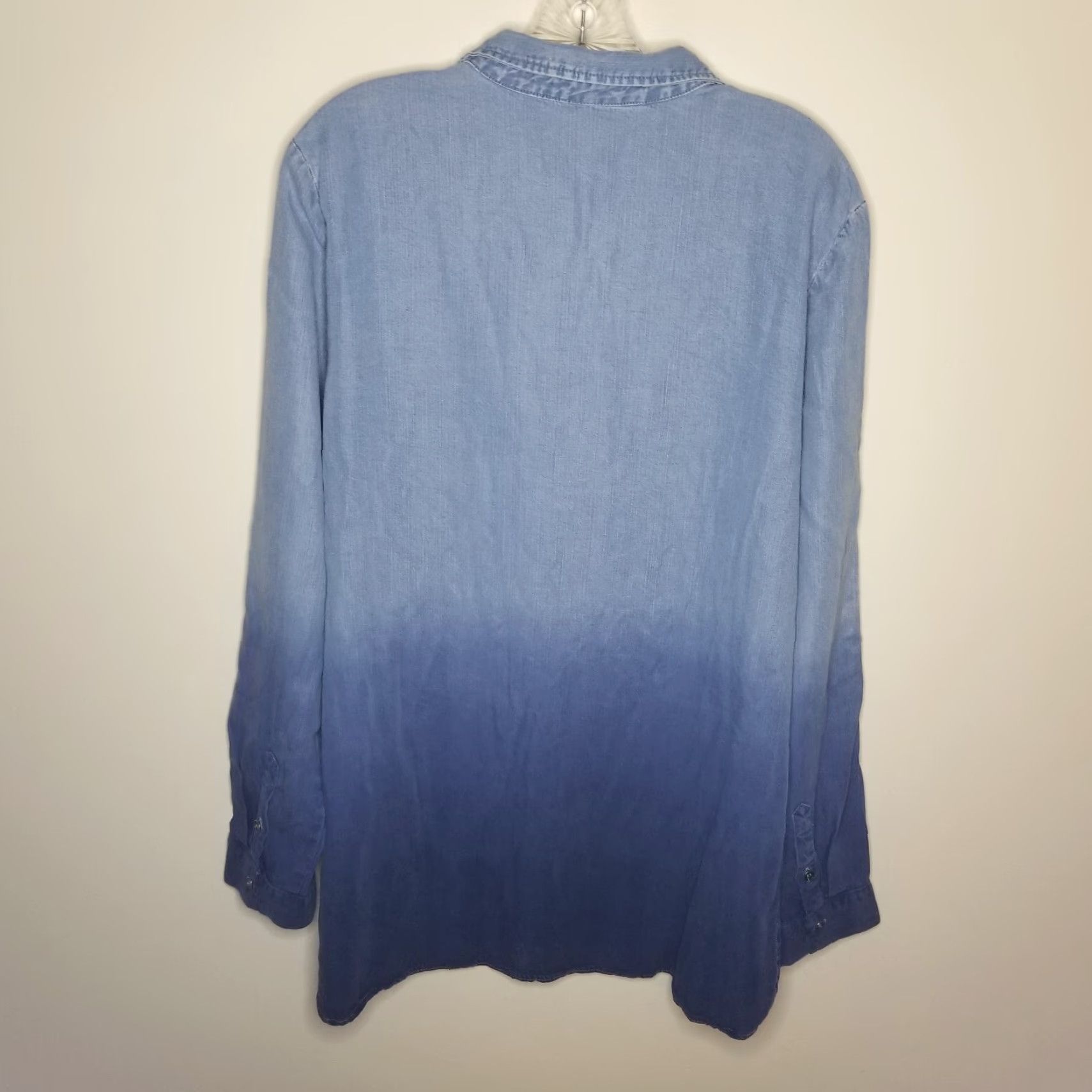 Vintage Chelsea & Theodore Shirt Womens XL Long Sleeve Button-Up Blue Size XL / US 12-14 / IT 48-50 - 5 Thumbnail