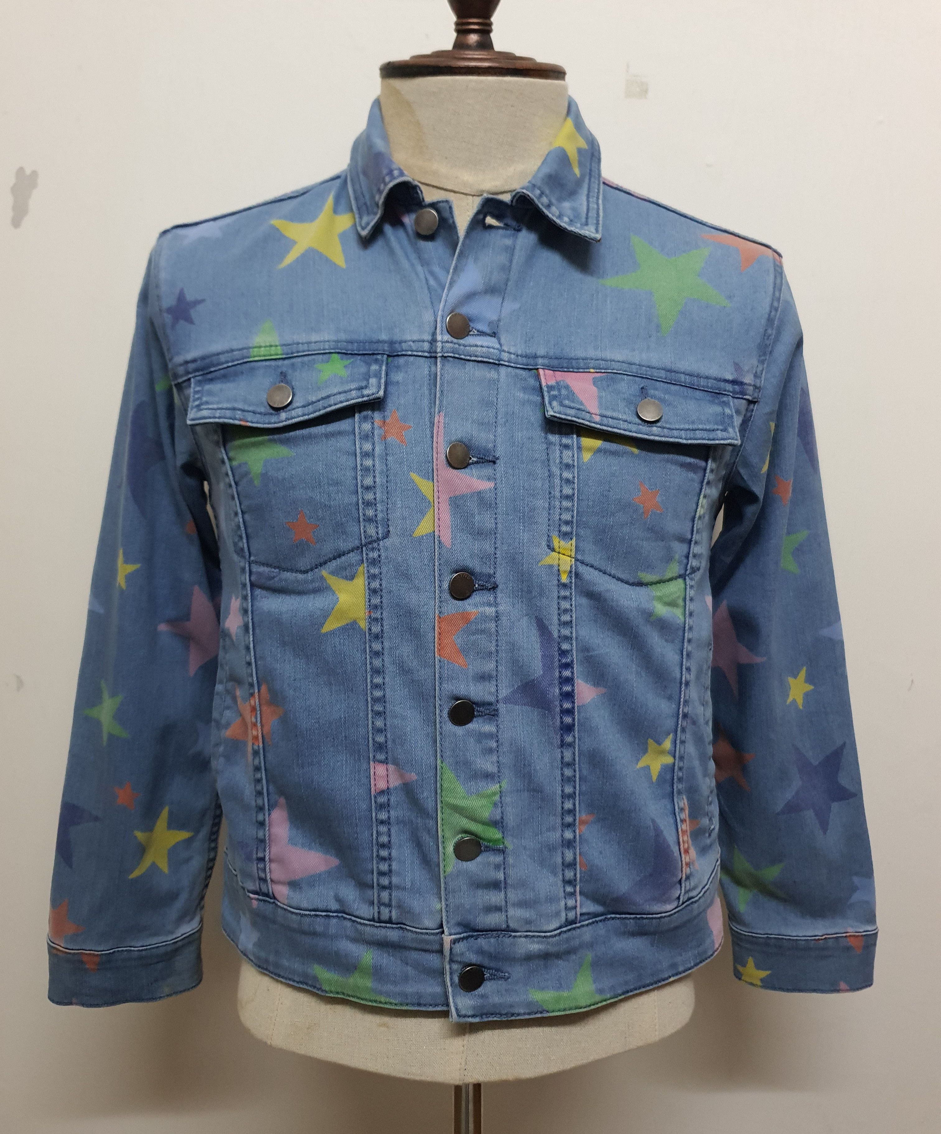 Stella McCartney STELLA McCARTNEY Stars Denim Jackets. Size XXS / US 00 / IT 34 - 3 Thumbnail