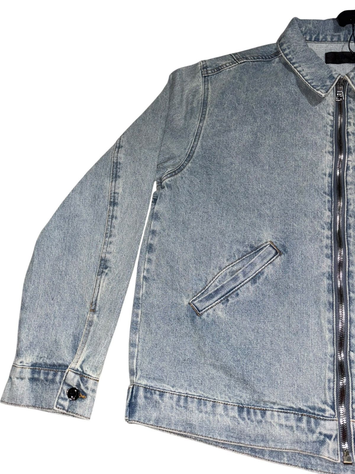 Rta RTA NEW Denim Zip up Jean Jacket Embroidery logo skull cross Size US M / EU 48-50 / 2 - 4 Thumbnail