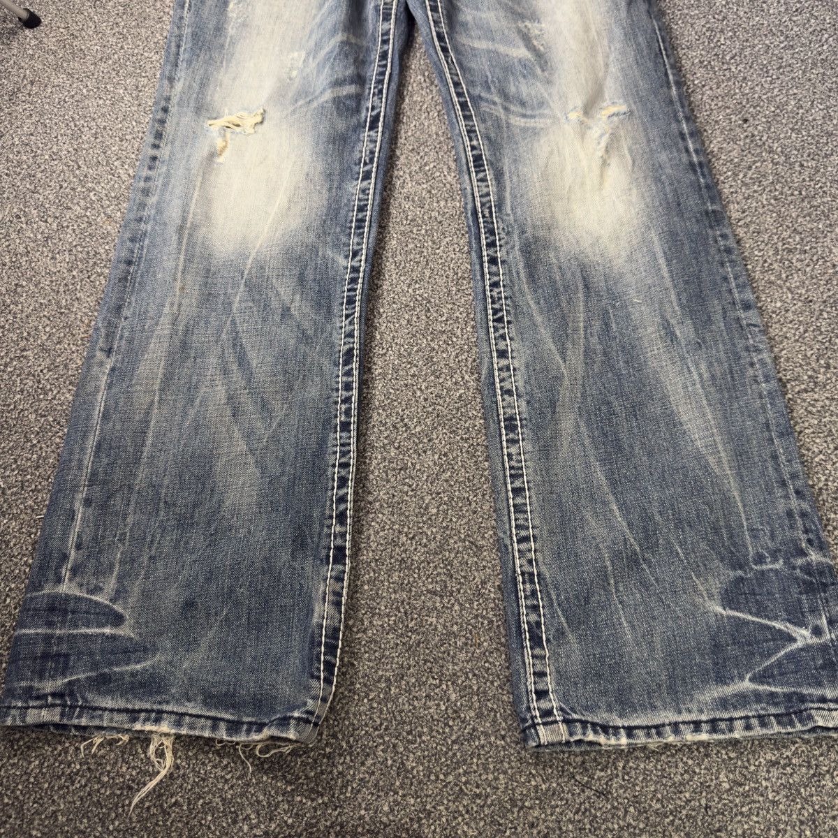 If Six Was Nine Y2K Distressed Boot Cut Joff Style Jeans Size US 35 - 8 Thumbnail
