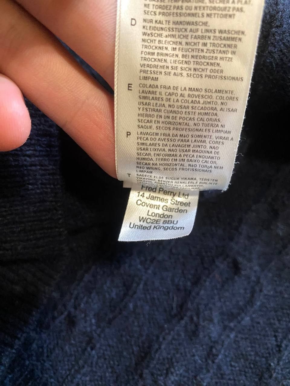 Fred Perry FRED PERRY Men’s Soft Wool Sweater Comfortable Fit Size US XL / EU 56 / 4 - 4 Thumbnail