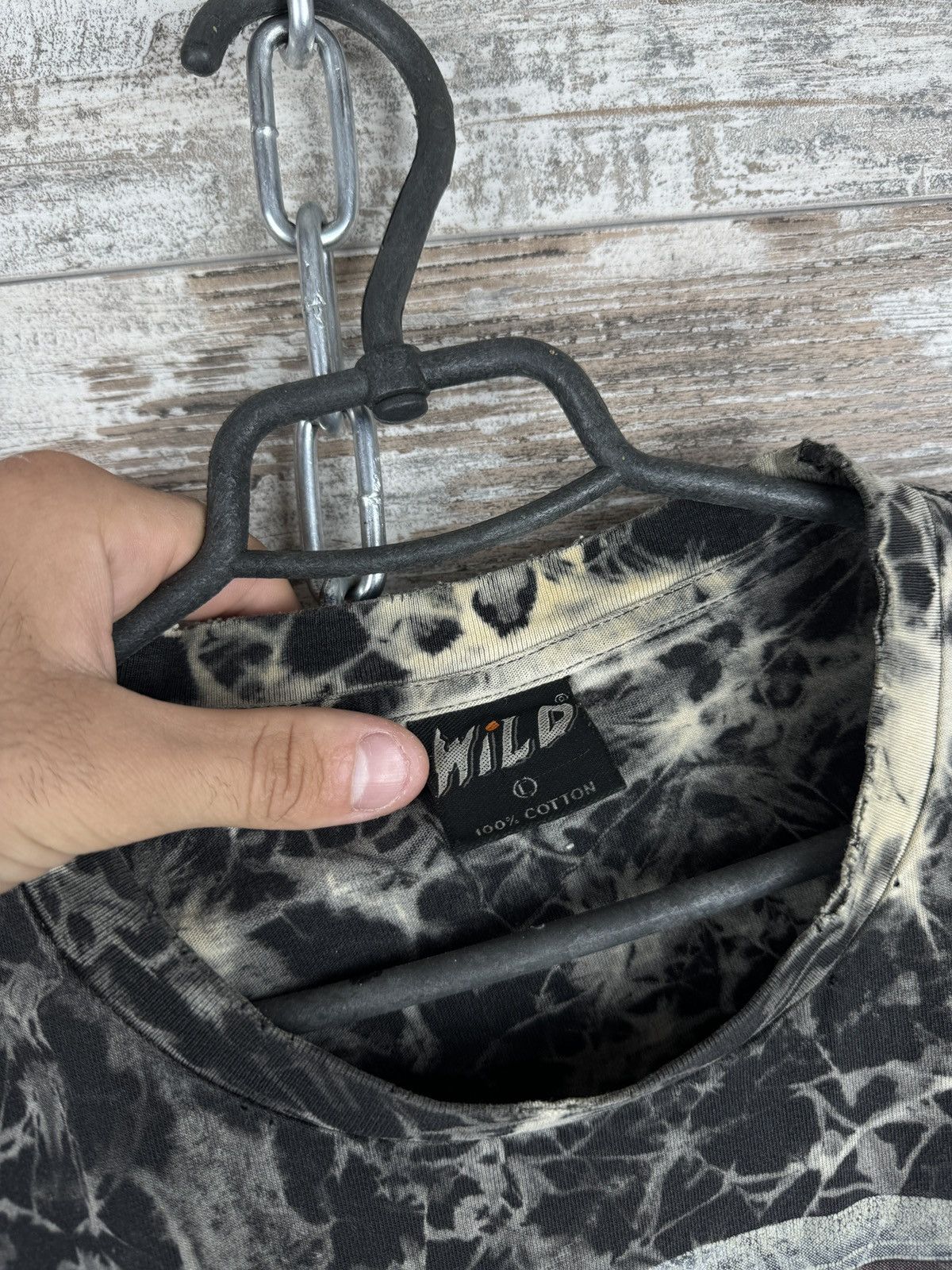 Japanese Brand Mens Vintage Wild skulls T-shirt spiral y2k rap affliction Size US L / EU 52-54 / 3 - 5 Thumbnail