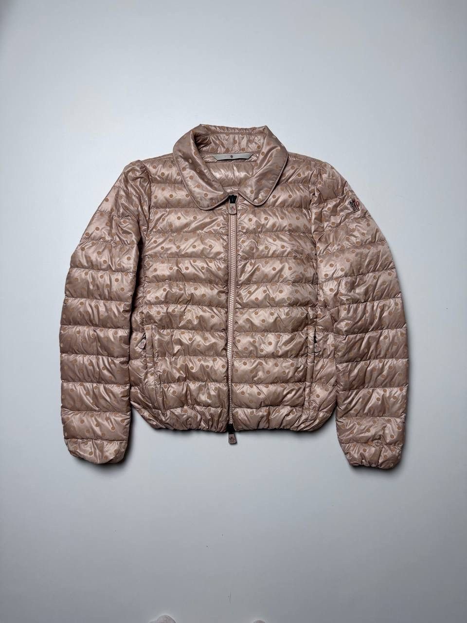 Moncler Moncler Polka Dot Down Jacket Beige Size S / US 4 / IT 40 - 1 Thumbnail