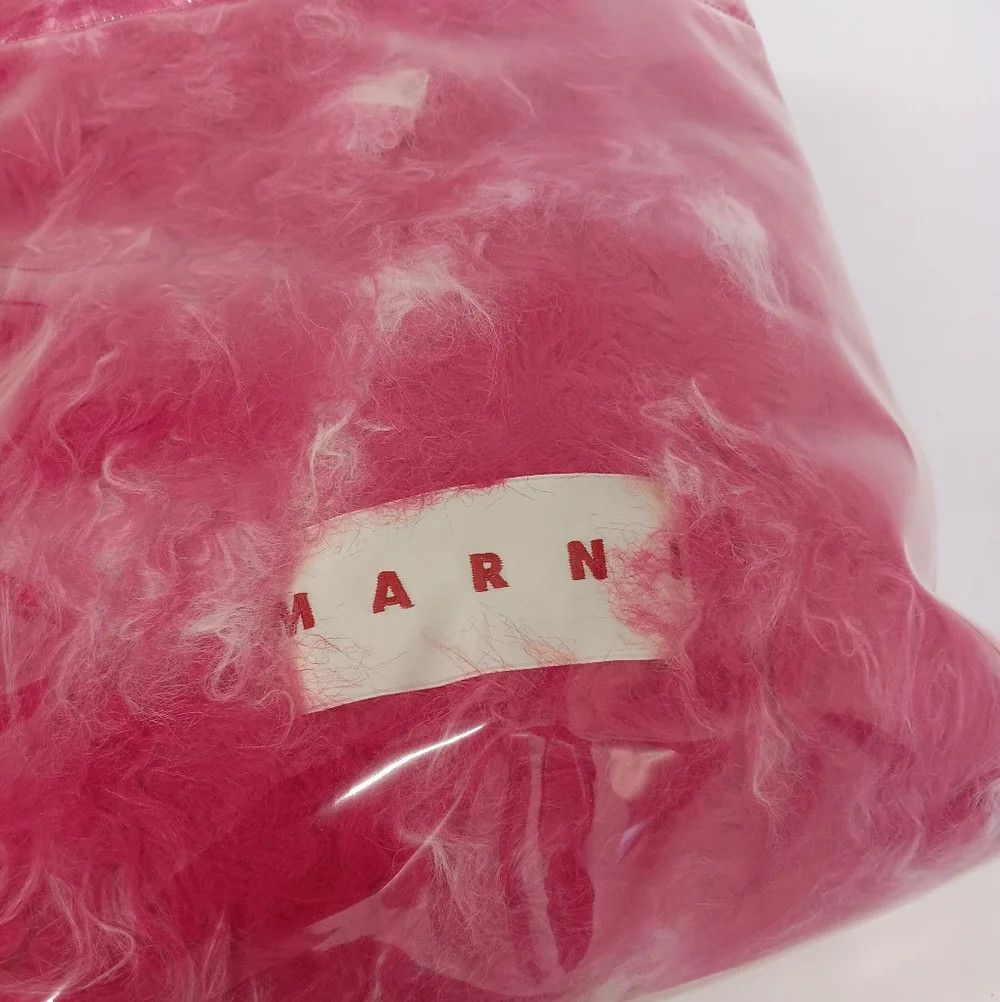 Marni Marni Women's Coated Faux Fur Tote Bag - Fuchsia Size ONE SIZE - 10 Thumbnail