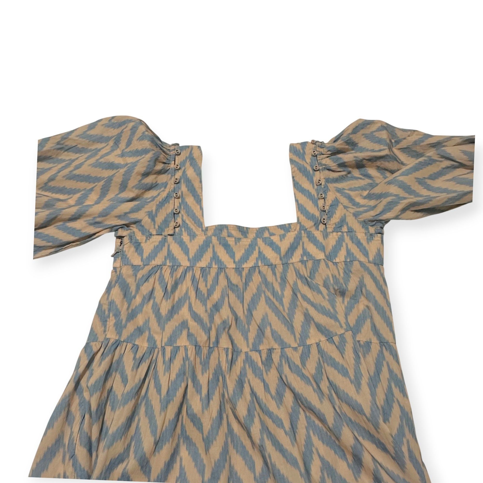 Ulla Johnson Ulla Johnson Georgina Chevron-Print Tiered Midi Dress Sz 2 Size XS / US 0-2 / IT 36-38 - 5 Thumbnail