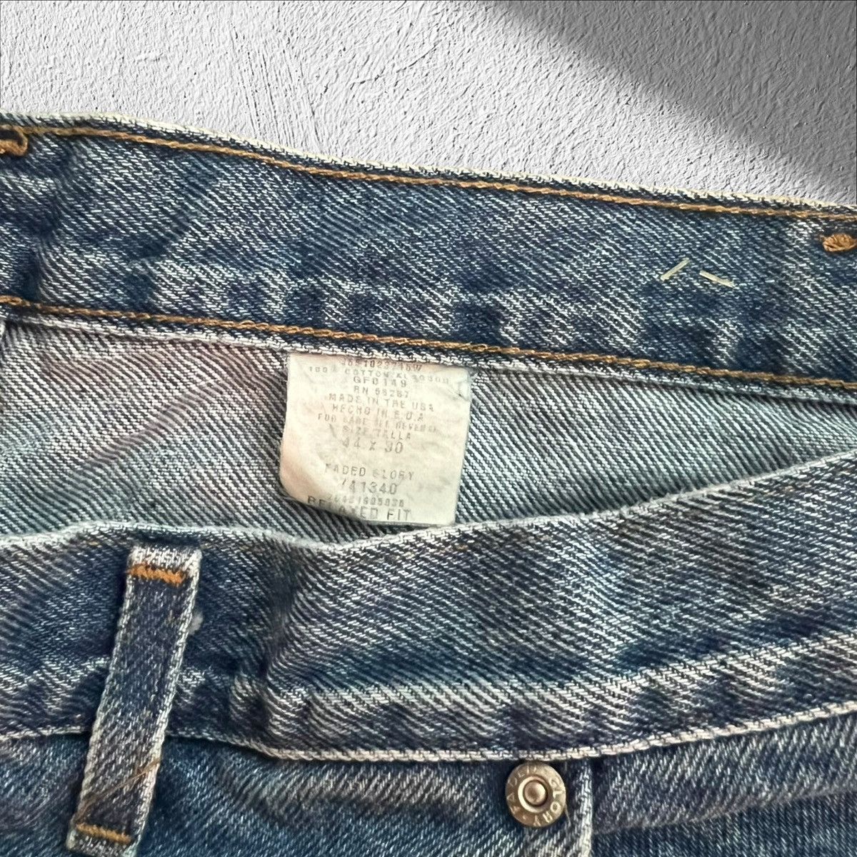 Faded Glory Vintage Faded Glory Relaxed Fit Denim Blue Jeans Size 42x30 Size US 42 / EU 58 - 5 Thumbnail