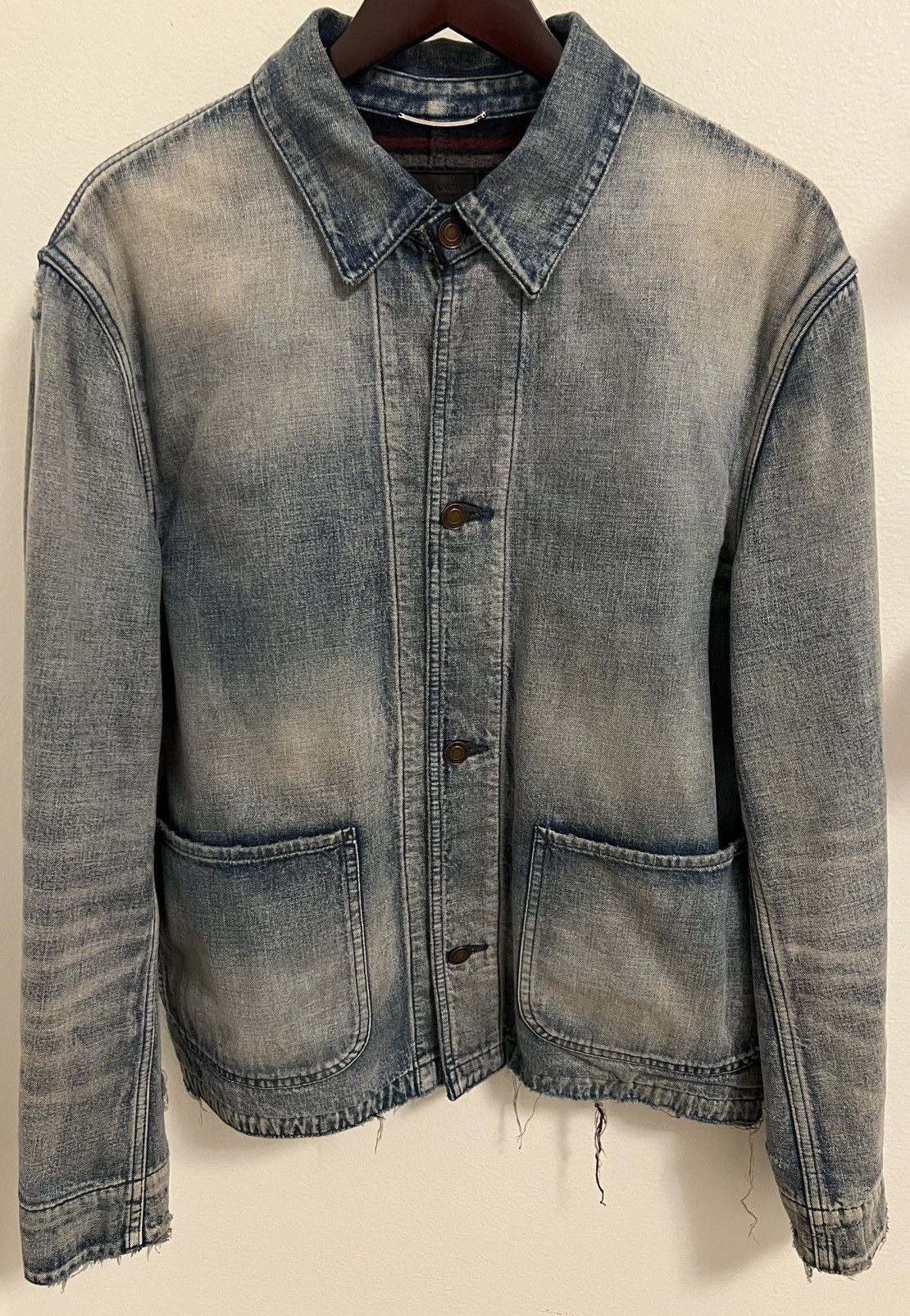 Saint Laurent Paris Saint Laurent 2020 Denim Jacket Size US XL / EU 56 / 4 - 1 Thumbnail