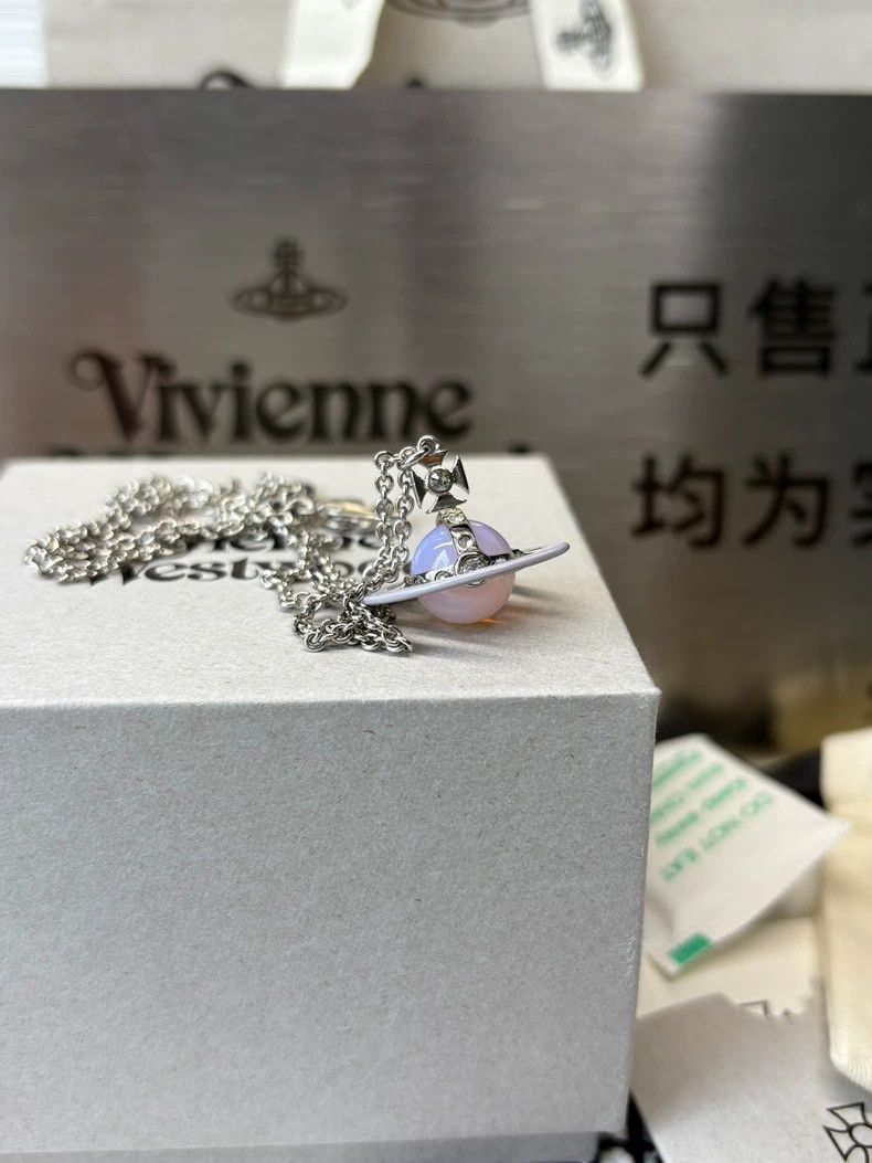 Vivienne Westwood Vivienne Westwood Orb necklace with colorful rings and pow Size ONE SIZE - 1 Thumbnail