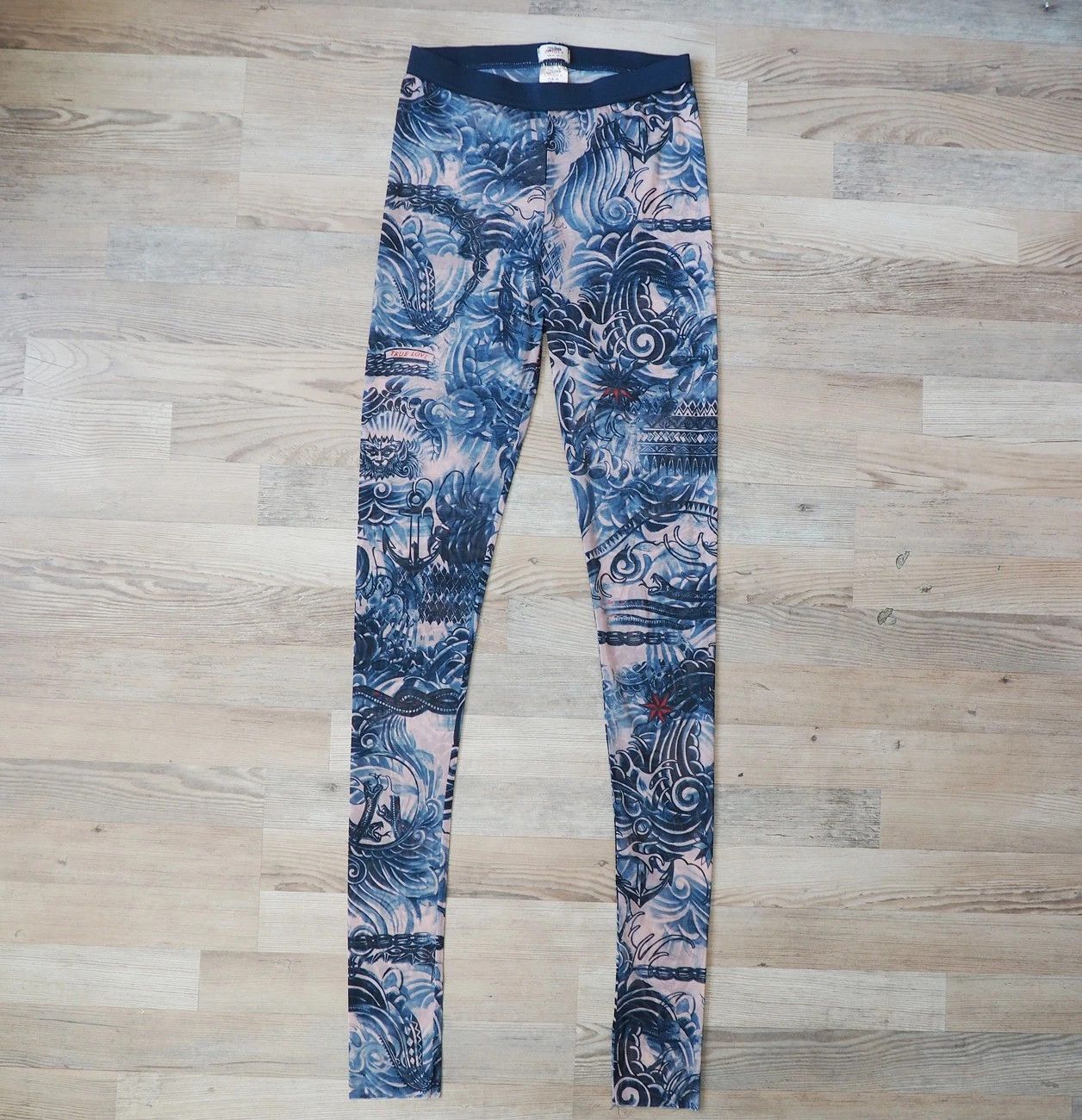 Jean Paul Gaultier Jean Paul Gaultier x Lindex mesh tattoo y2k leggings grunge Size 32" / US 10 / IT 46 - 1 Thumbnail
