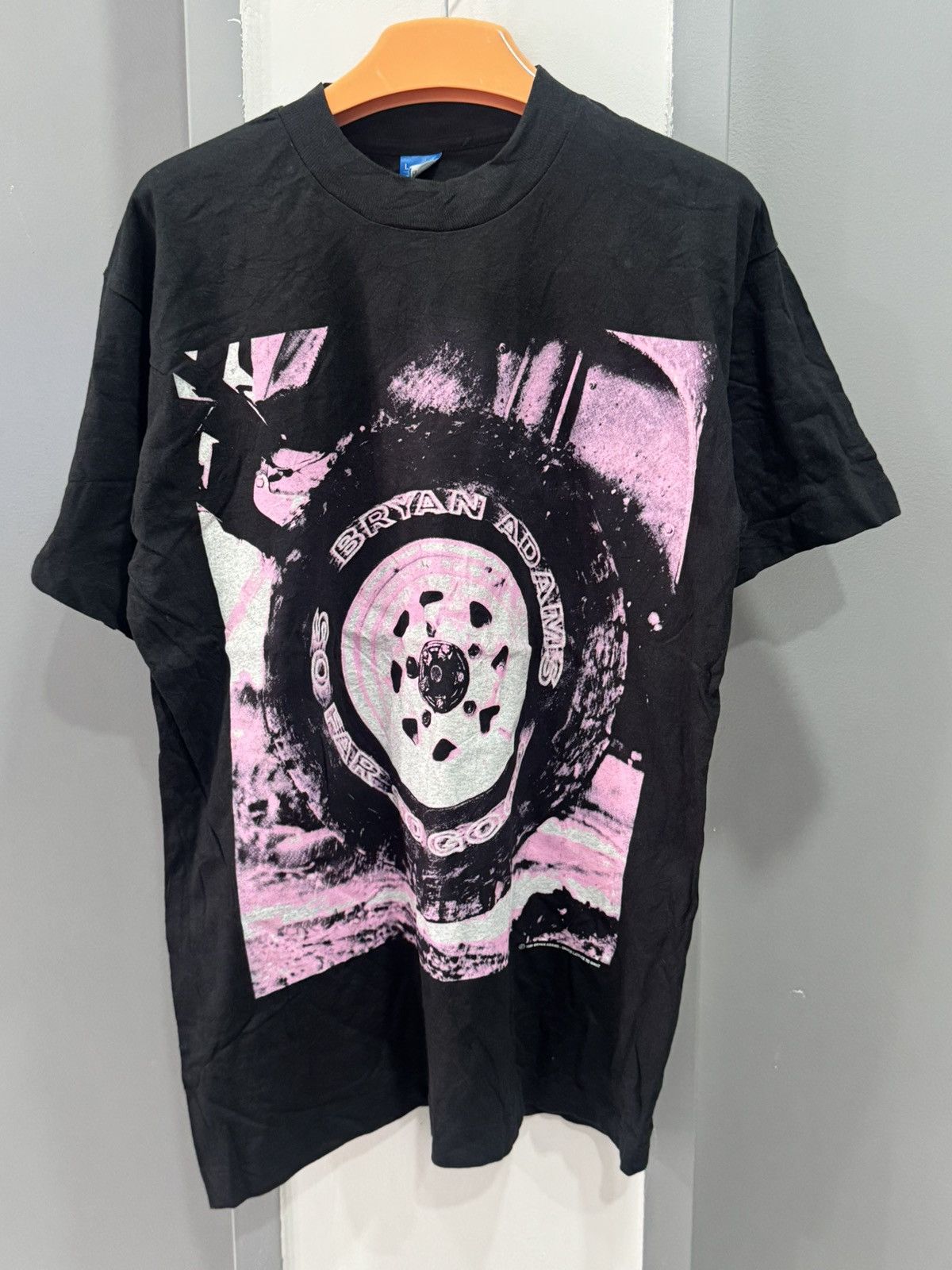 Band Tees vintage 19914 BrYAN ADAM tee- single stitch made in us Size US L / EU 52-54 / 3 - 1 Thumbnail