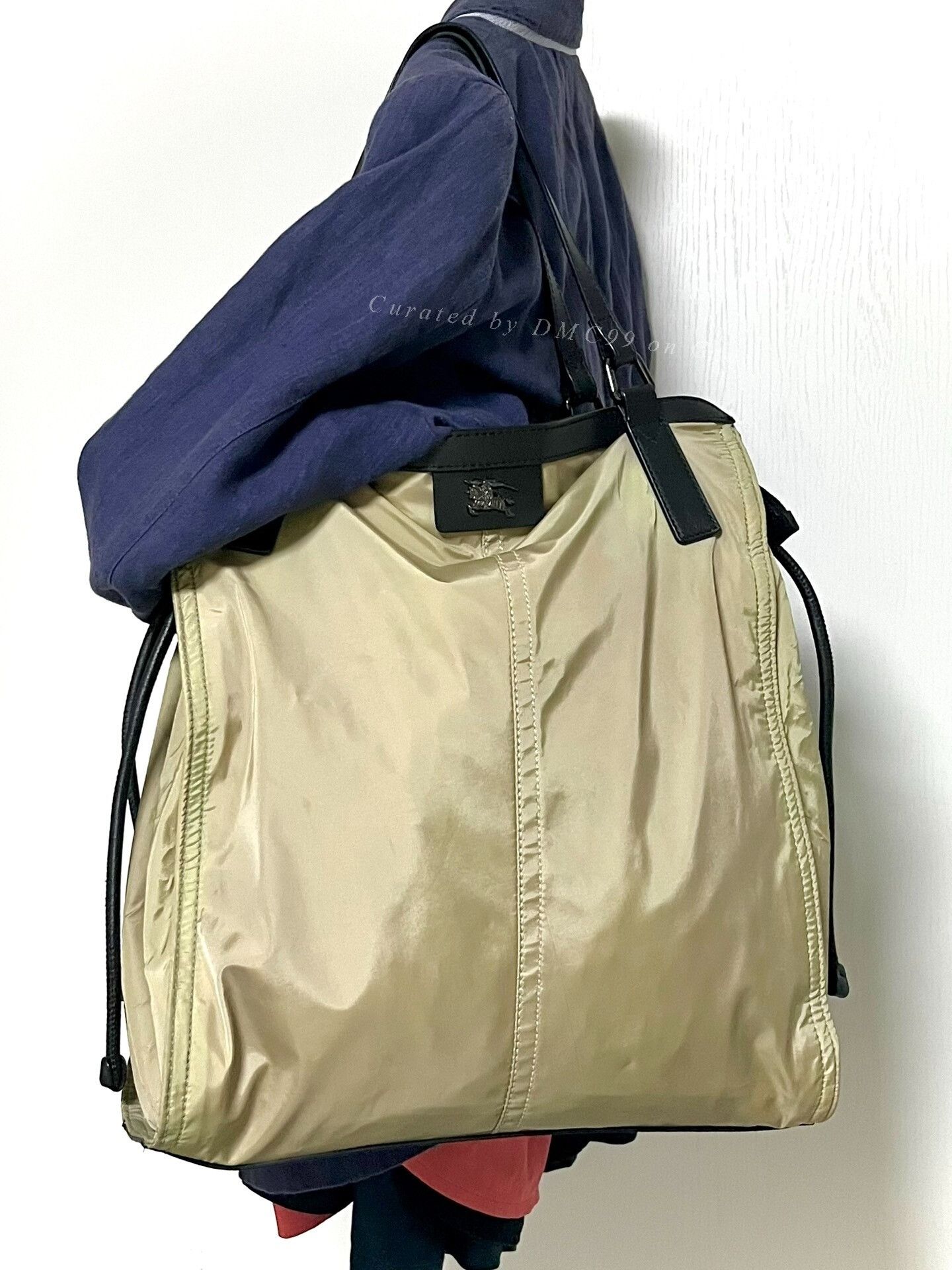 Burberry Burberry Leather Nylon Bag Size ONE SIZE - 1 Thumbnail