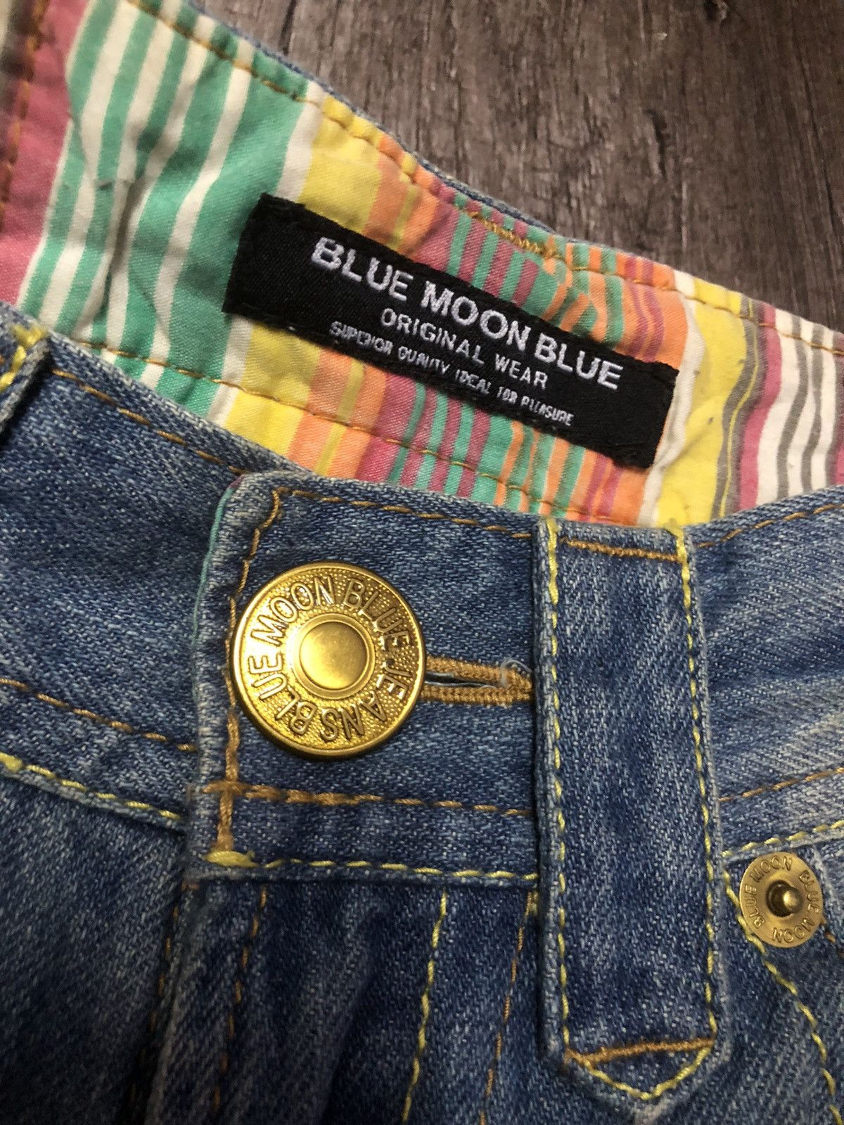 Blue Blue Japan × Hysteric Glamour Vintage Blue Moon Blue Jeans (unisex) Size US 30 / EU 46 - 14 Thumbnail