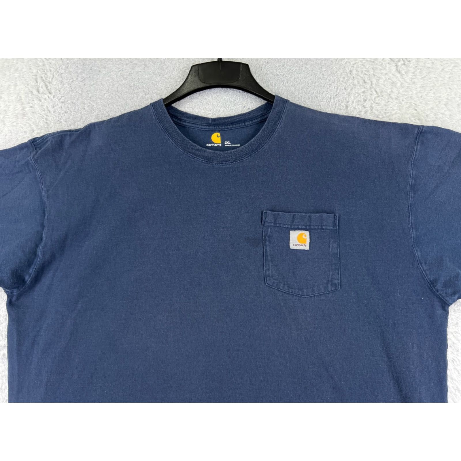 Carhartt Carhartt Shirt Men 2XL Blue Short Sleeve Crew Neck Cotton Workwear Regular Fit Mens Size US XXL / EU 58 / 5 - 4 Thumbnail
