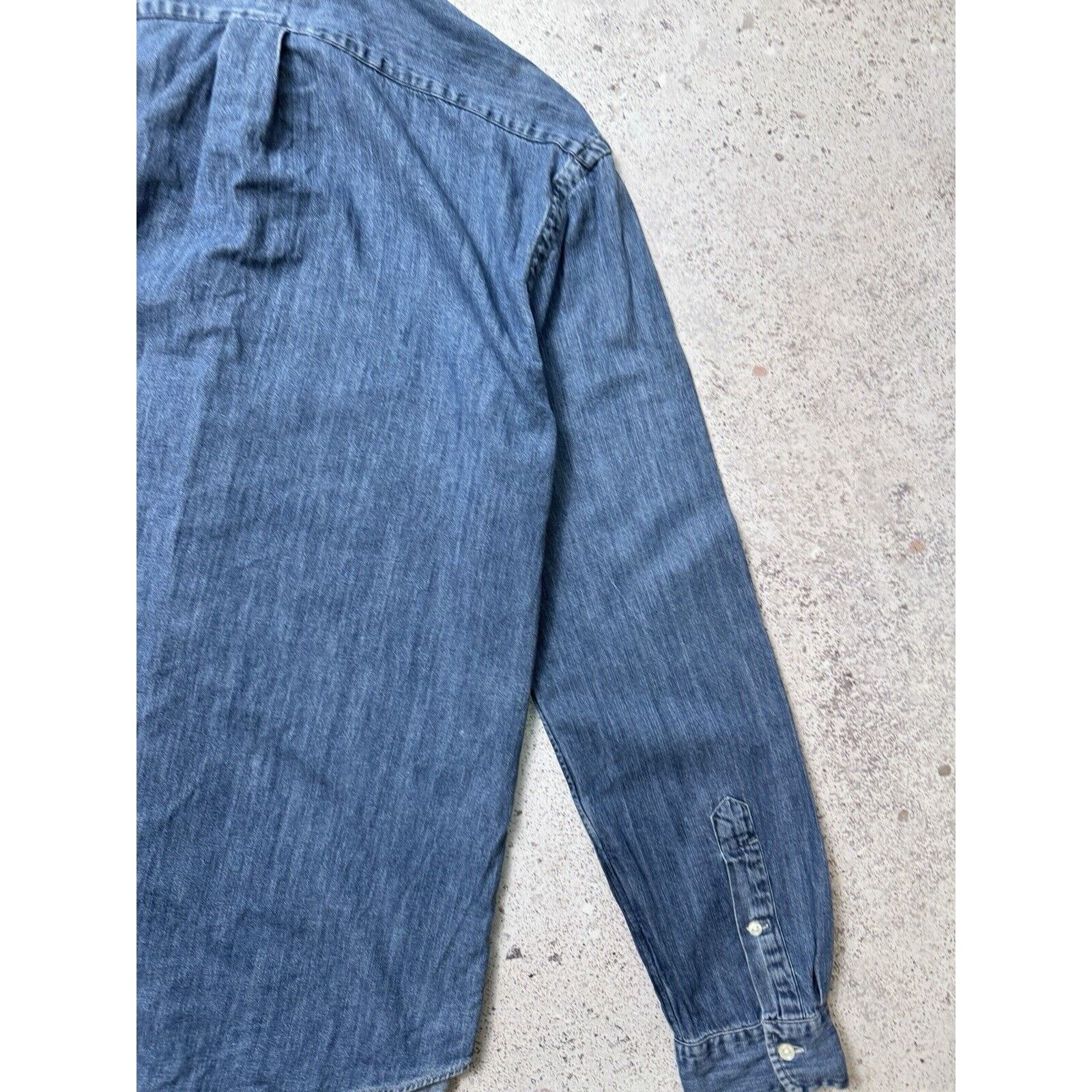 Polo Ralph Lauren Polo Ralph Lauren Denim Long Sleeve Button Up Shirt Size XL Size US XL / EU 56 / 4 - 13 Thumbnail