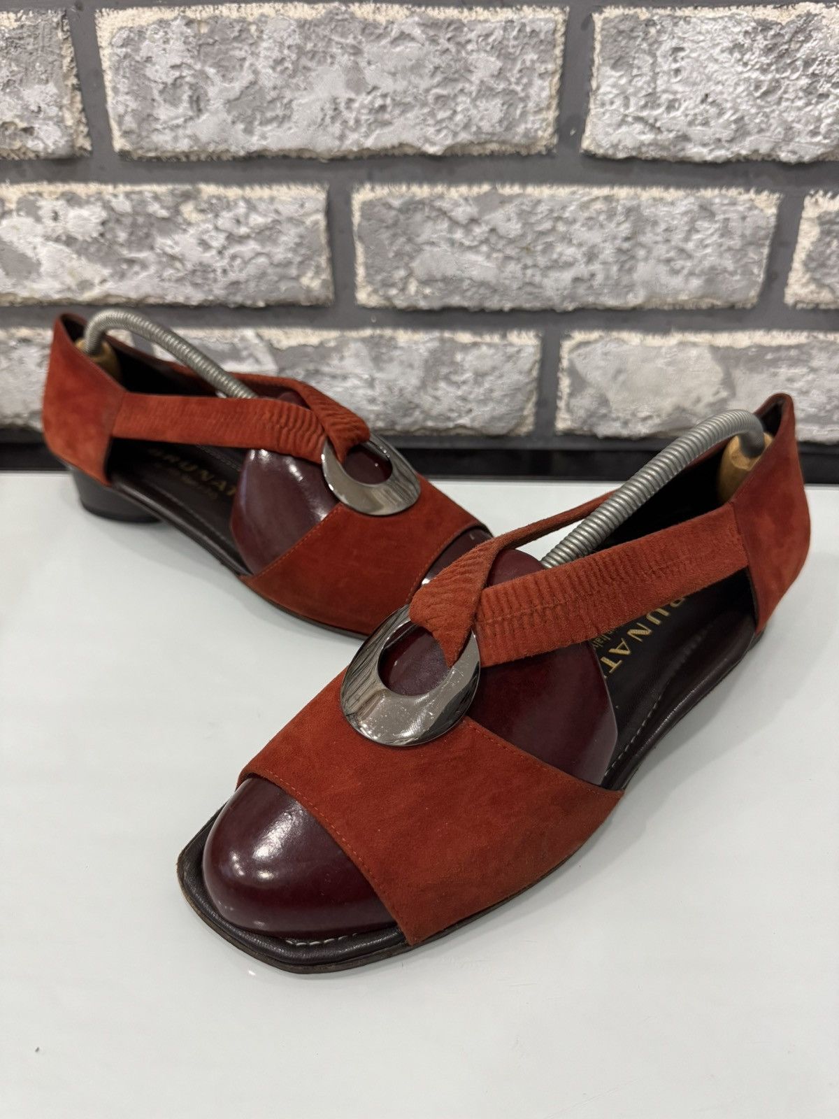 Other Brunate Womens Wedge Sandals Size 41 Size US 11 / IT 41 - 1 Thumbnail