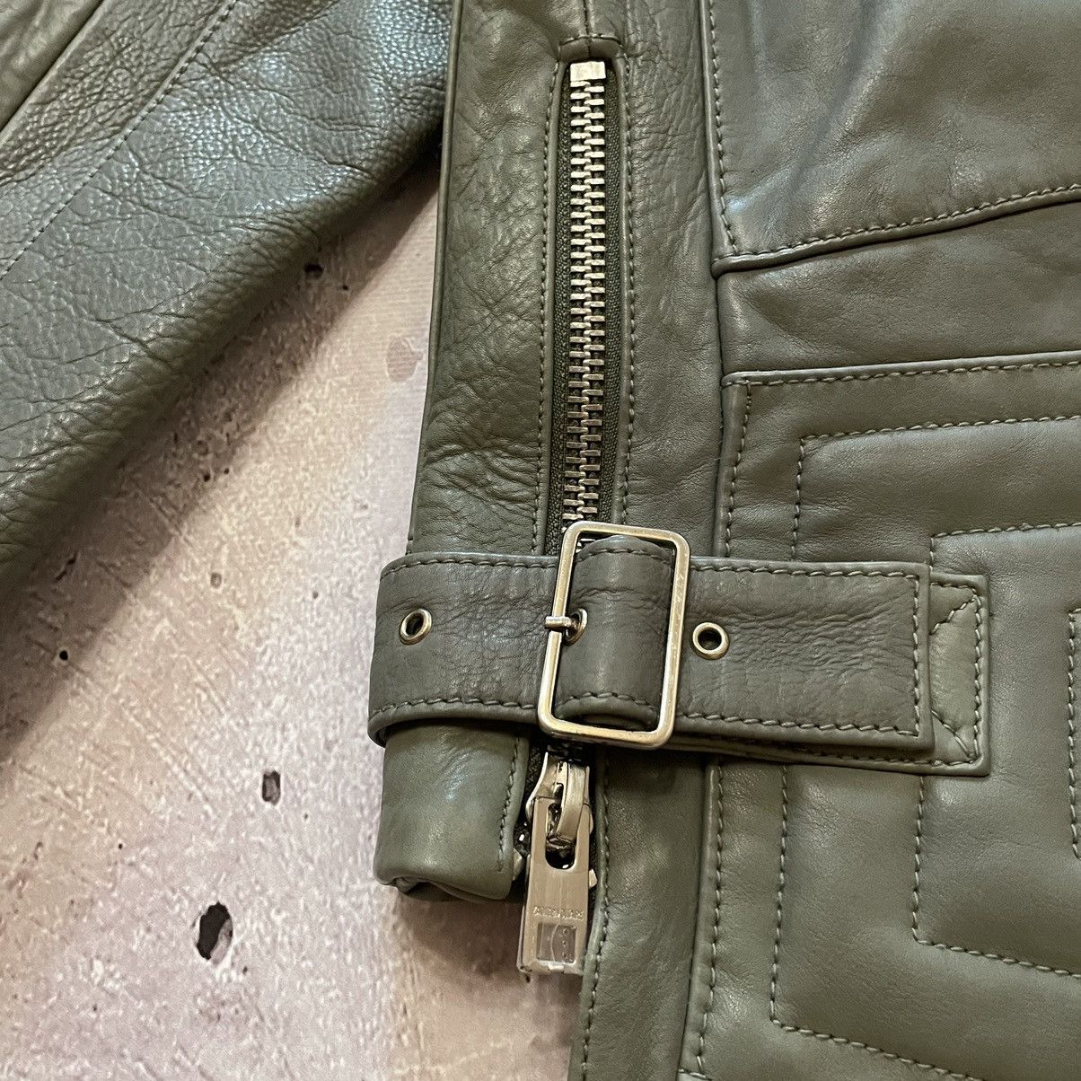 Zadig & Voltaire Zadig Voltaire Women Leatcher Biker Jacket Green Size L Size L / US 10 / IT 46 - 22 Thumbnail