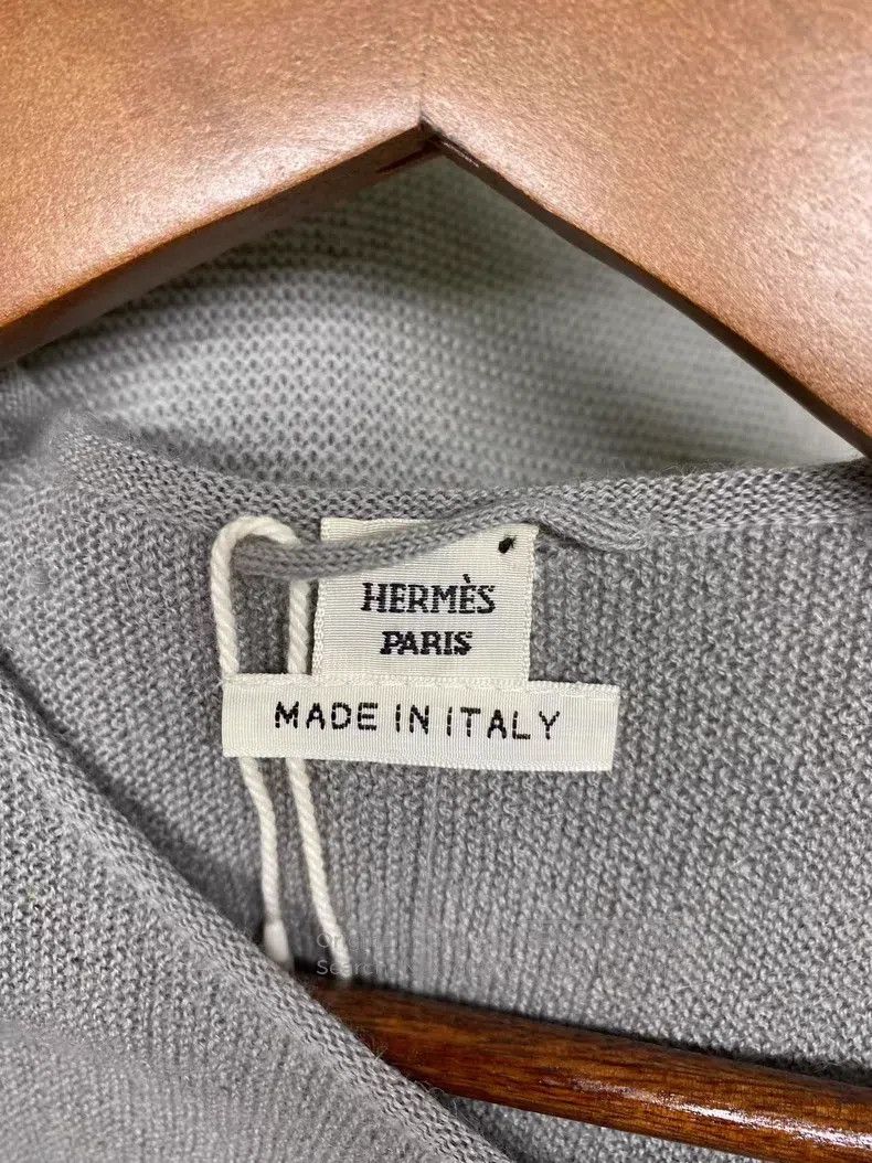 Hermes Hermes Alpaca wool sleeveless vest tie-waist fitted dress Size XXS / US 00 / IT 34 - 4 Thumbnail