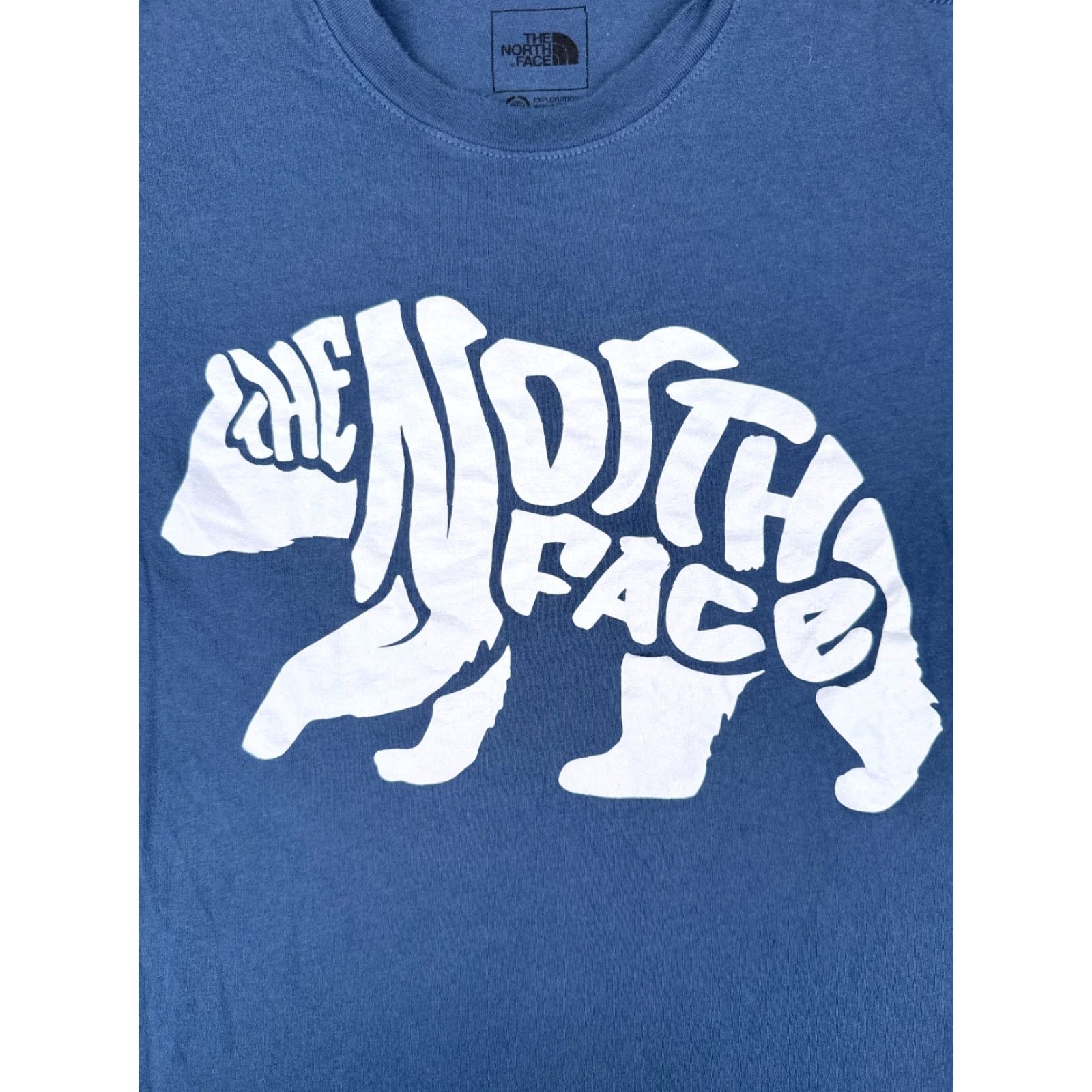The North Face VINTAGE The North Face Shirt Men Medium Blue Crew Neck 100% Cotton Logo Bear Size US M / EU 48-50 / 2 - 6 Thumbnail